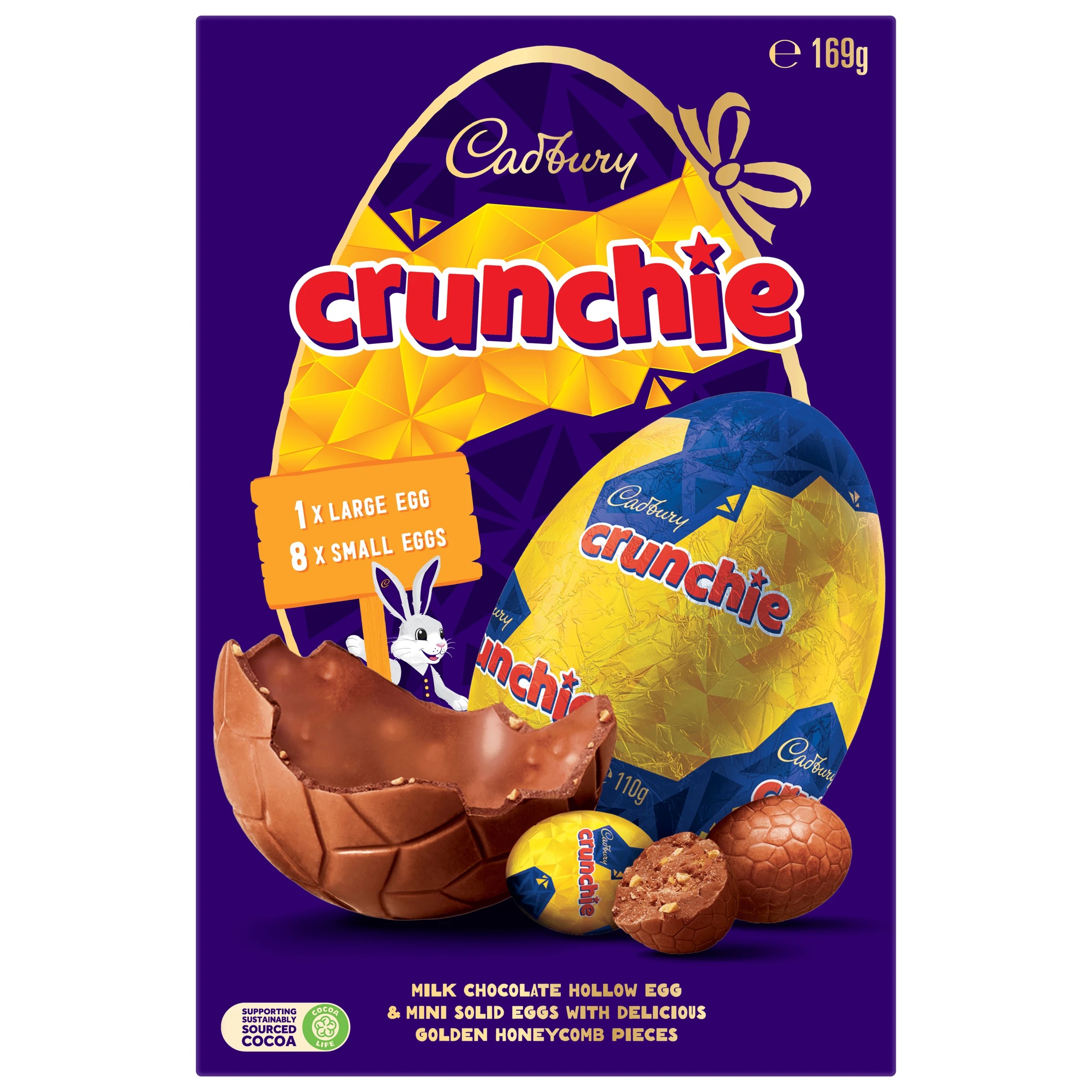 2 Cadbury Crunchie Easter Gift Box 169g, 2 of 6