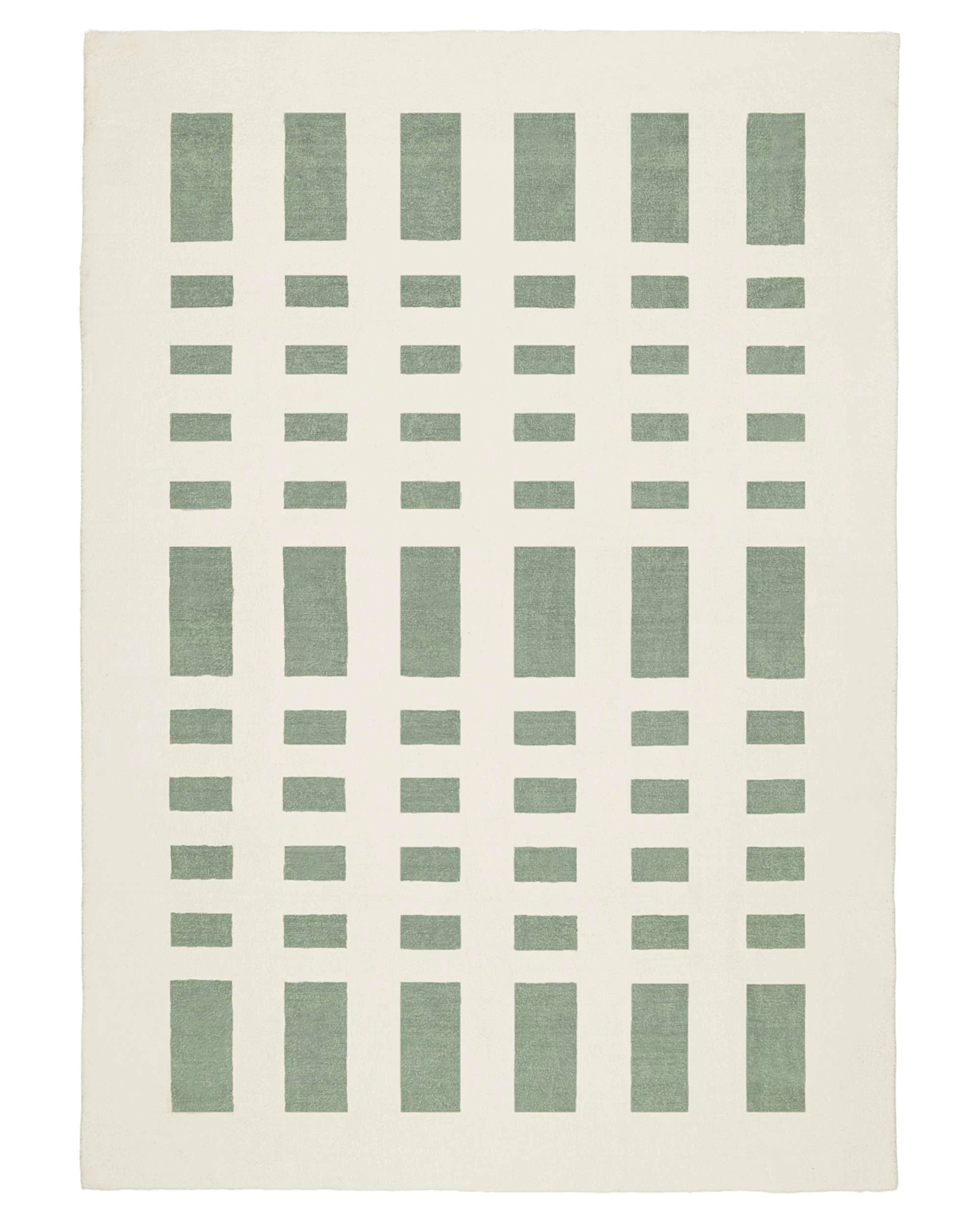 1 Loopsie Kensington Printed Washable Rug-400cm x 300cm - Green, 1 of 9