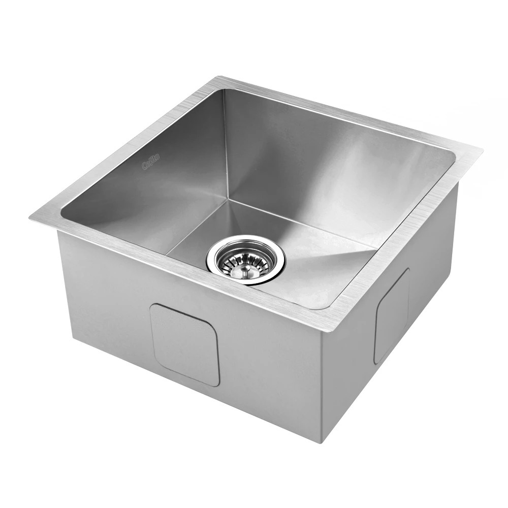 1 Cefito Kitchen Sink 51X45CM Stainless Steel Basin Single Bowl - Natural, 1 of 2