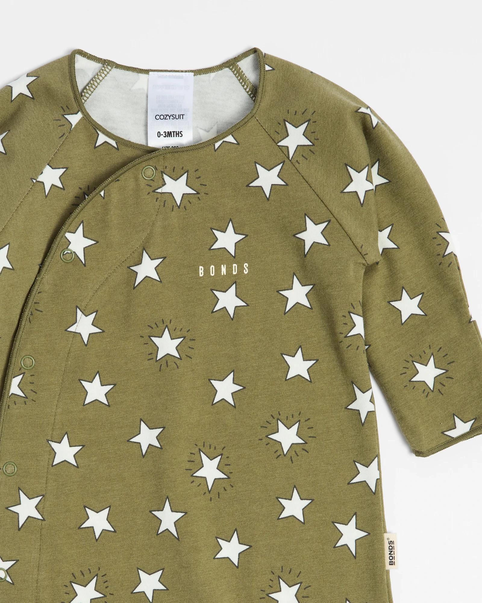 2 Bonds Baby Newbies Cozysuit Coverall SUPER STAR, 2 of 4