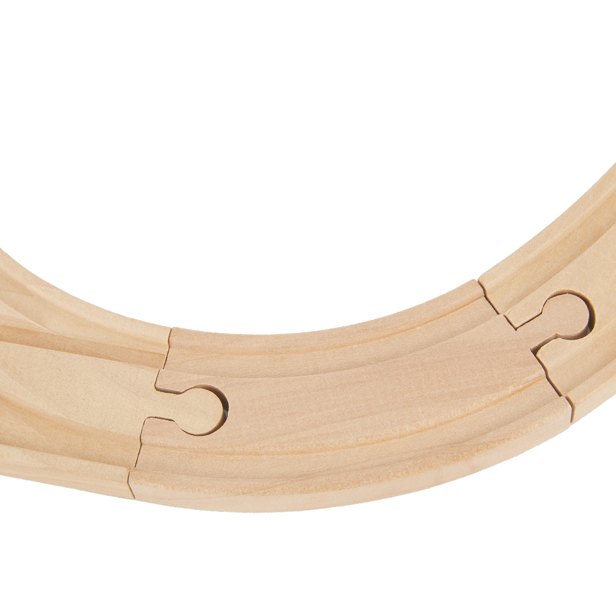 6 25 Piece Wooden Train Track Set, 6 of 10