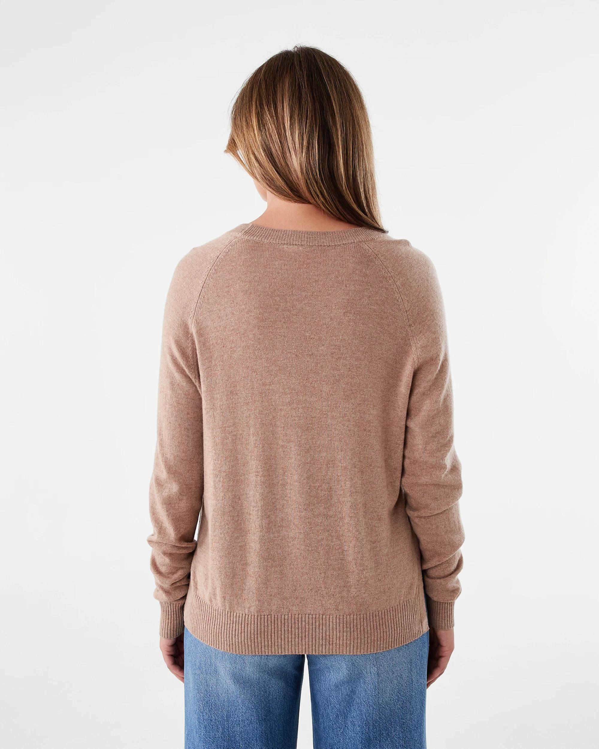 3 Merino Wool Jumper Nat Taupe, 3 of 7