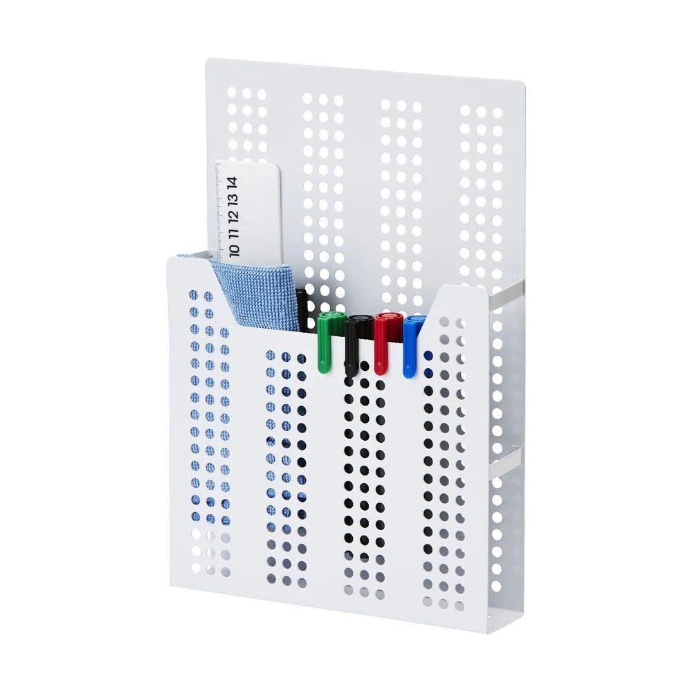 2 J.Burrows A4 Magnetic Organiser 220 x 45 x 300mm White, 2 of 5