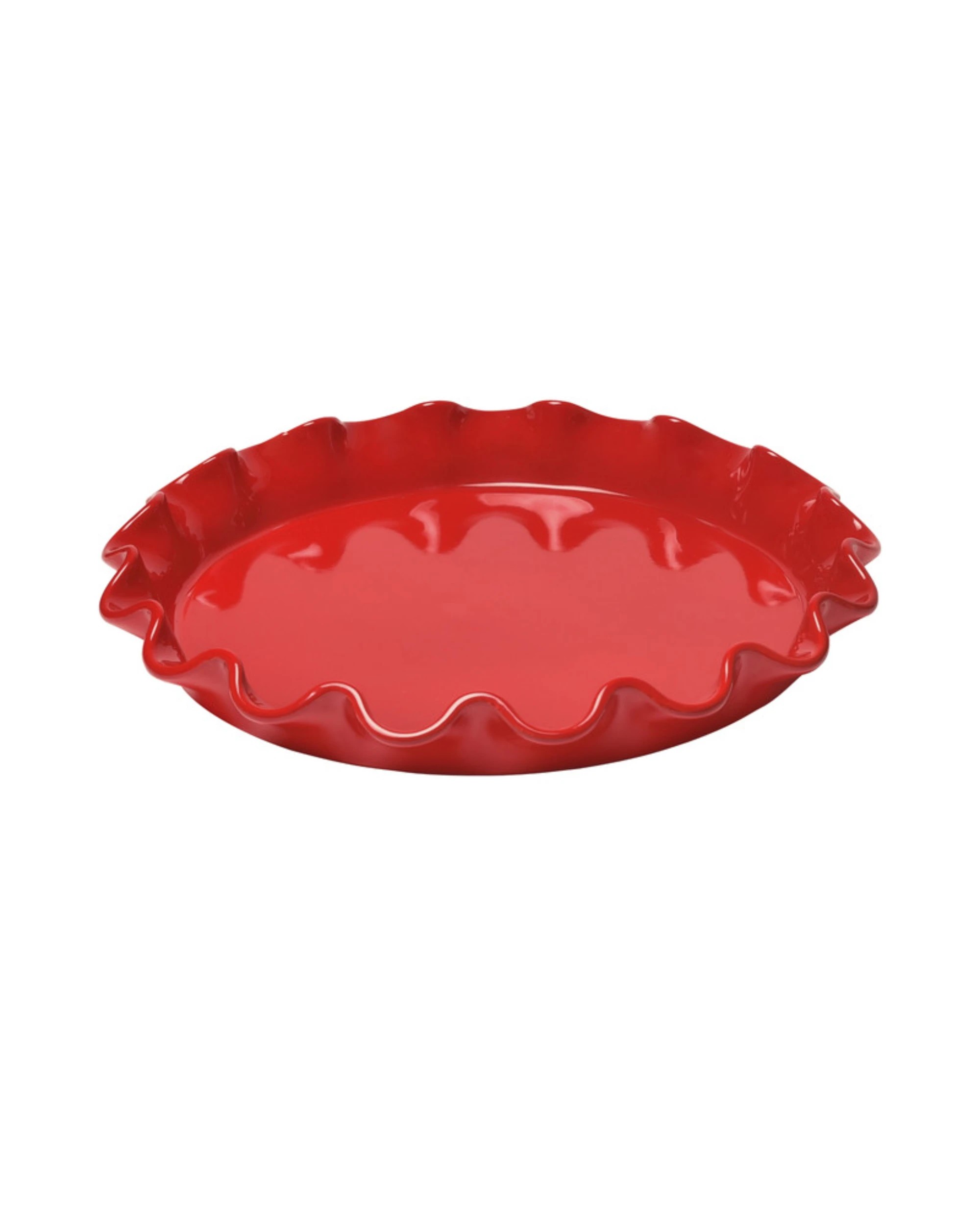 1 Emile Henry Ruffled Tart Dish - Red, 1 of 2