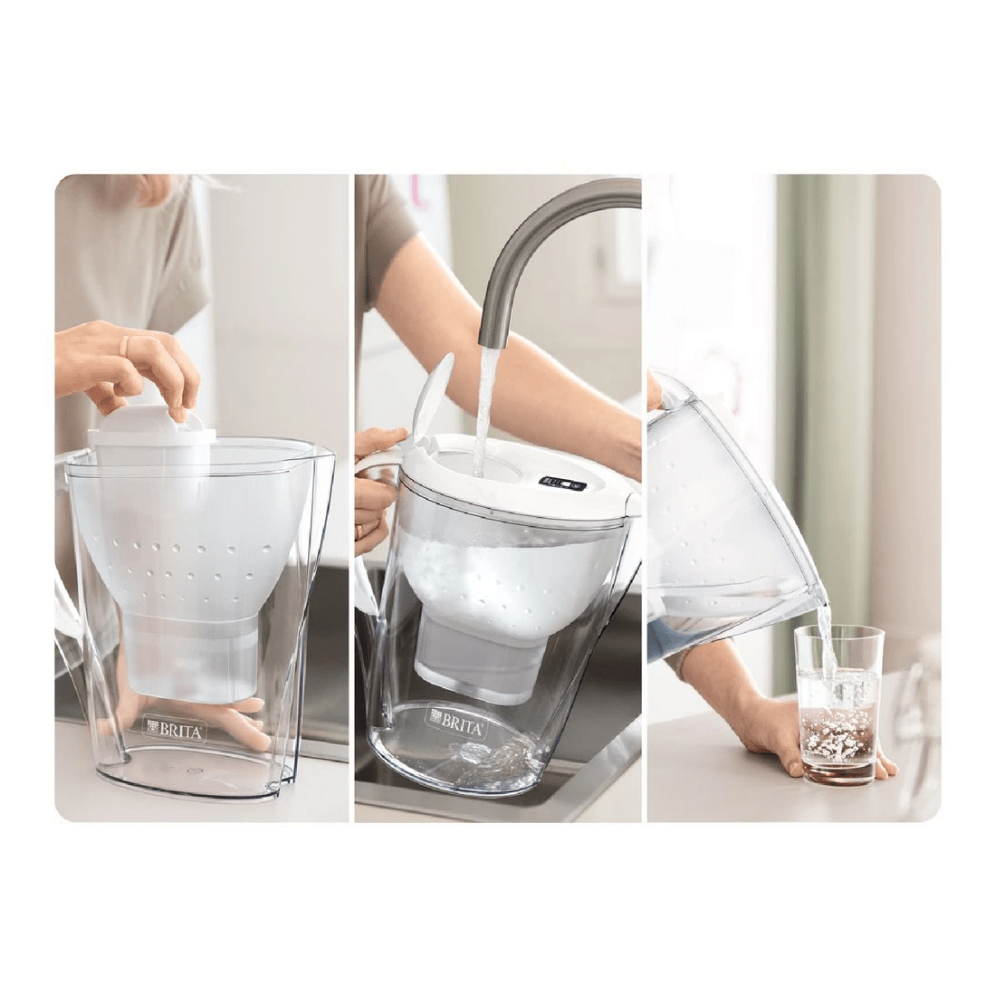 6 BRITA Water Filter Jug Marella XL 3.5L White, 6 of 7