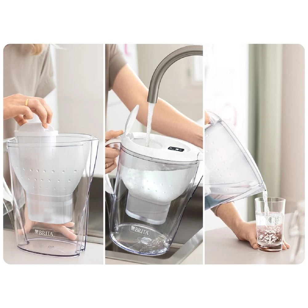 6 BRITA Water Filter Jug Marella XL 3.5L White, 6 of 7