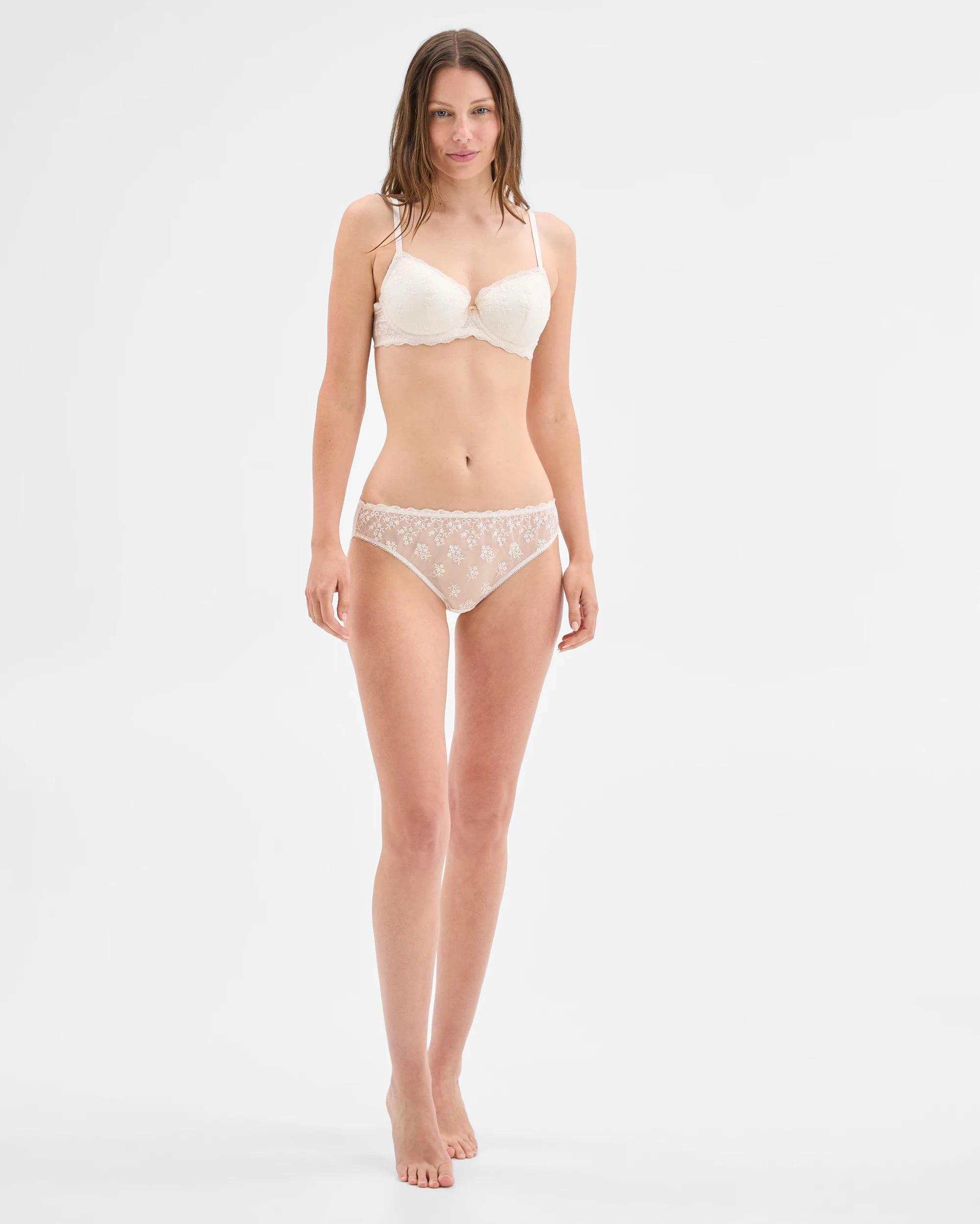 1 Target Woman Ivy Embroidered Bikini Briefs GARDENIA, 1 of 4