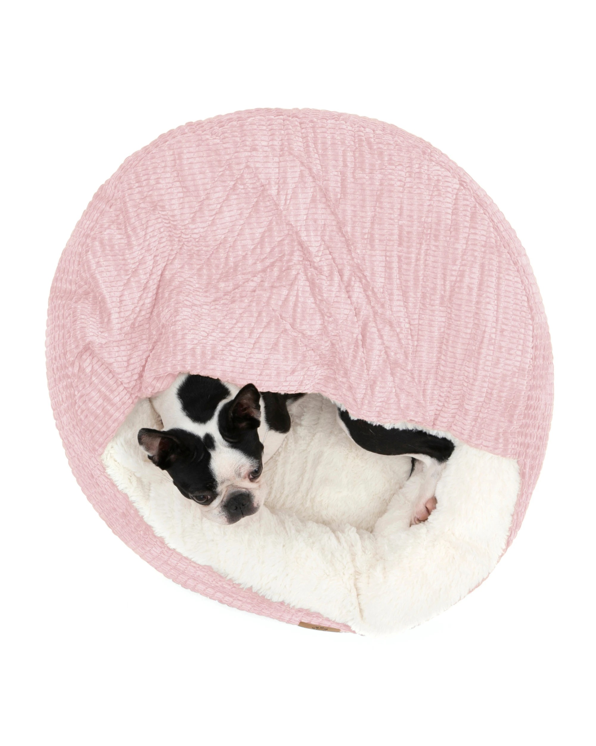 4 Charlie's Snookie Hooded Calming Dog Bed Small - Pink, 4 of 10