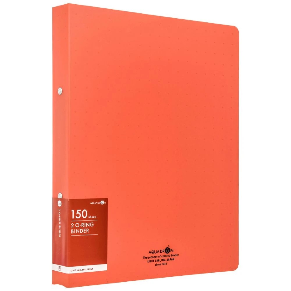 1 Aqua Drops A4 Twist Binder 2-O 18mm Vivid Red, 1 of 4