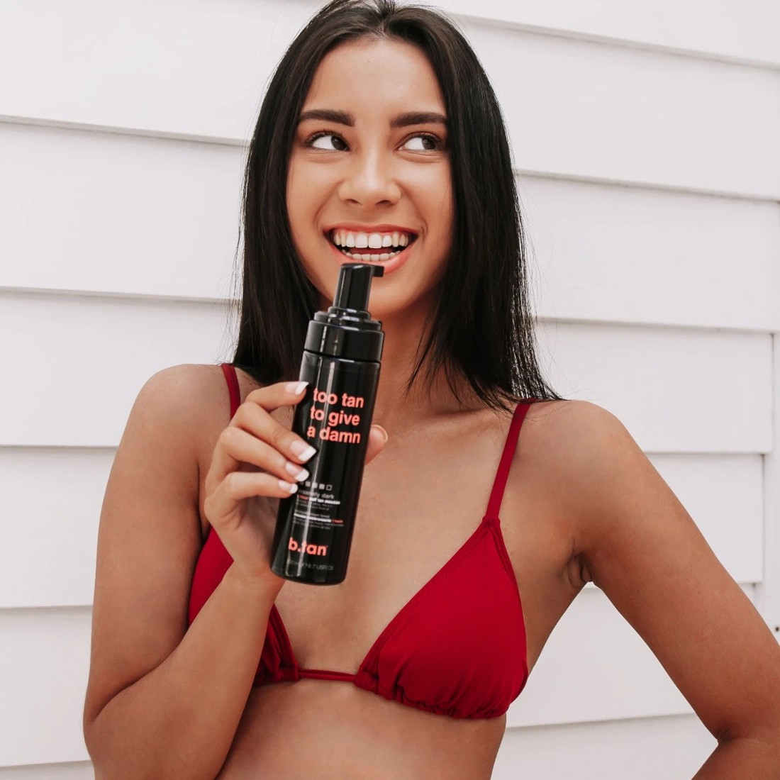 3 b.tan Too Tan to Give a Damn Insanely Dark Self Tan Mousse 200ml, 3 of 5