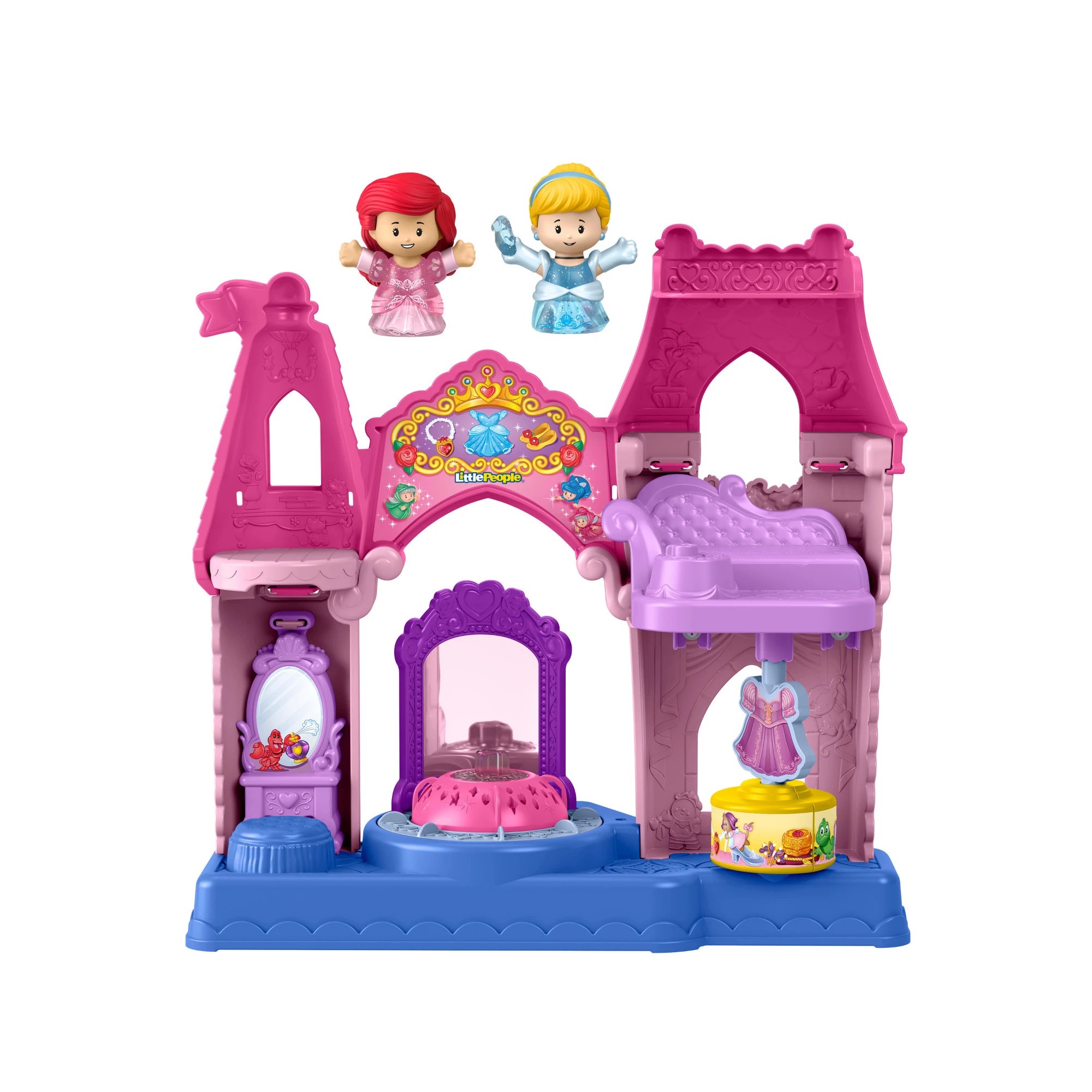 2 Fisher-Price Little People Disney Princess Shimmer & Glow Dress Shop Playset, 2 of 7