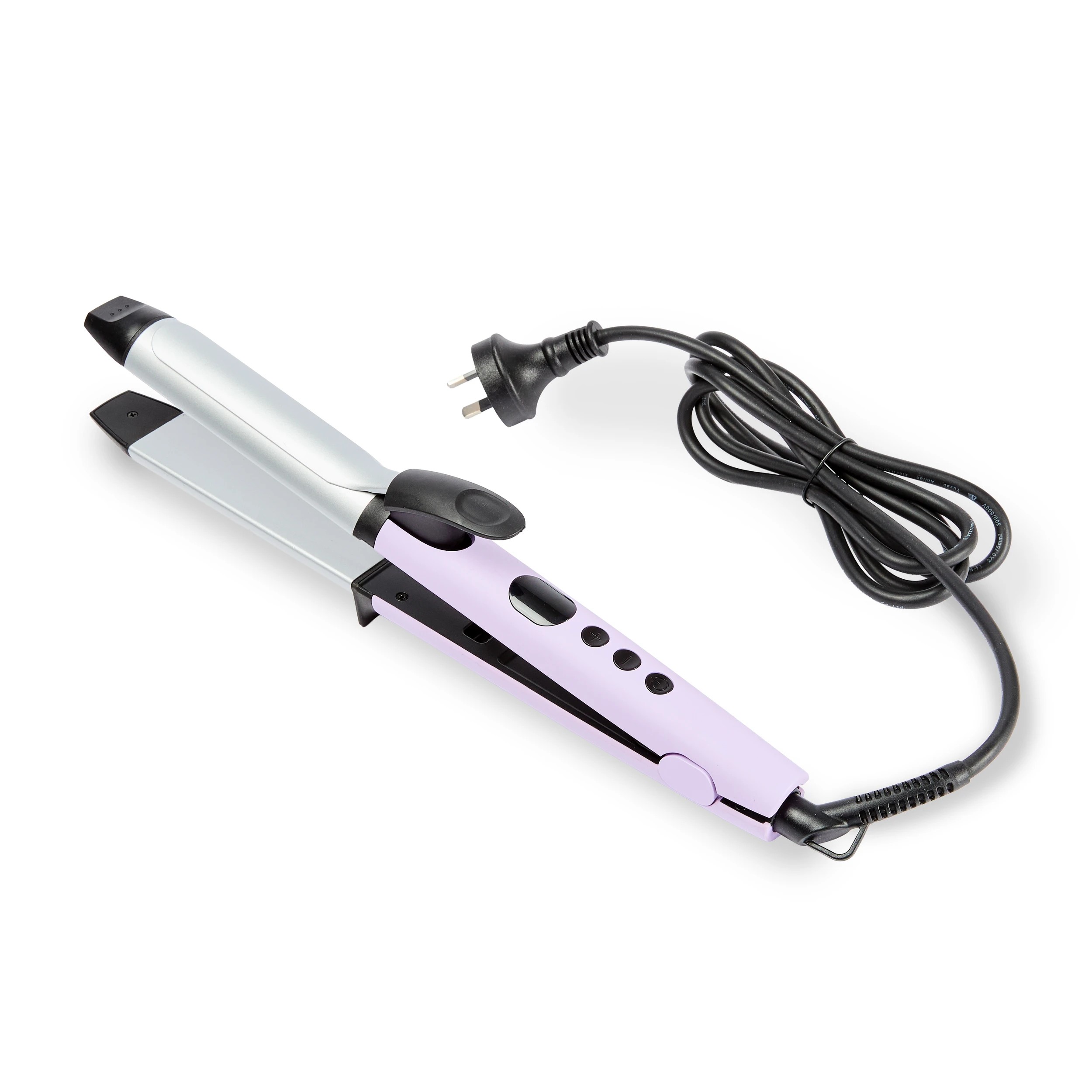 10 2-in-1 Straightening Curler - Purple, 10 of 10