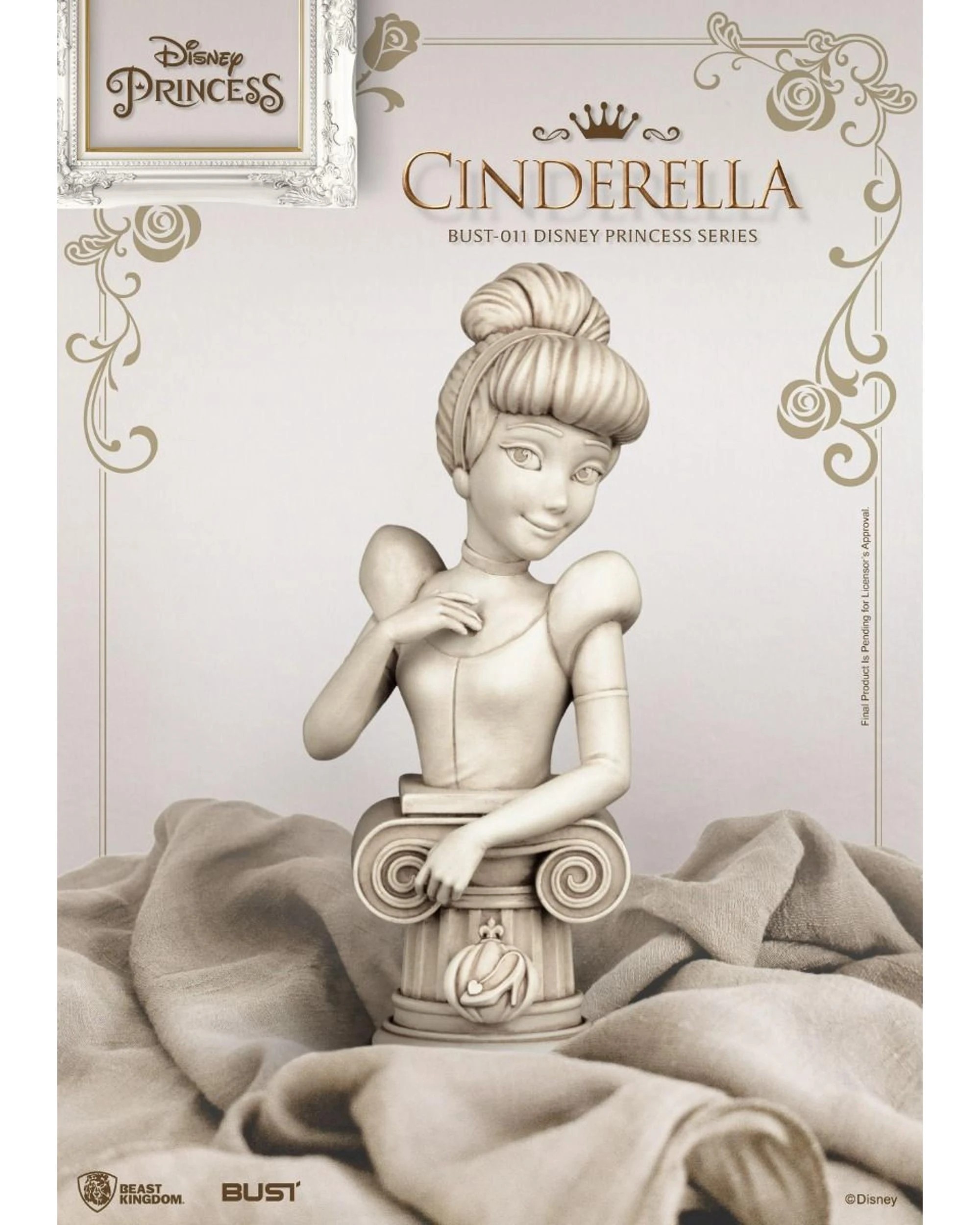 2 Beast Kingdom Bust Disney Princess Cinderella Figure, 2 of 6