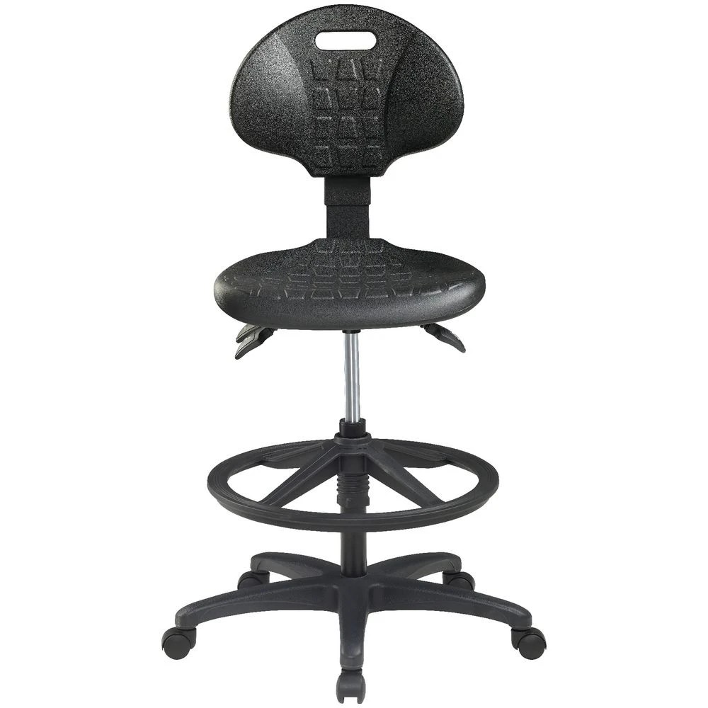 3 Pago Poly Ergonomic Drafting Chair Black Drafting Chairs, 3 of 9