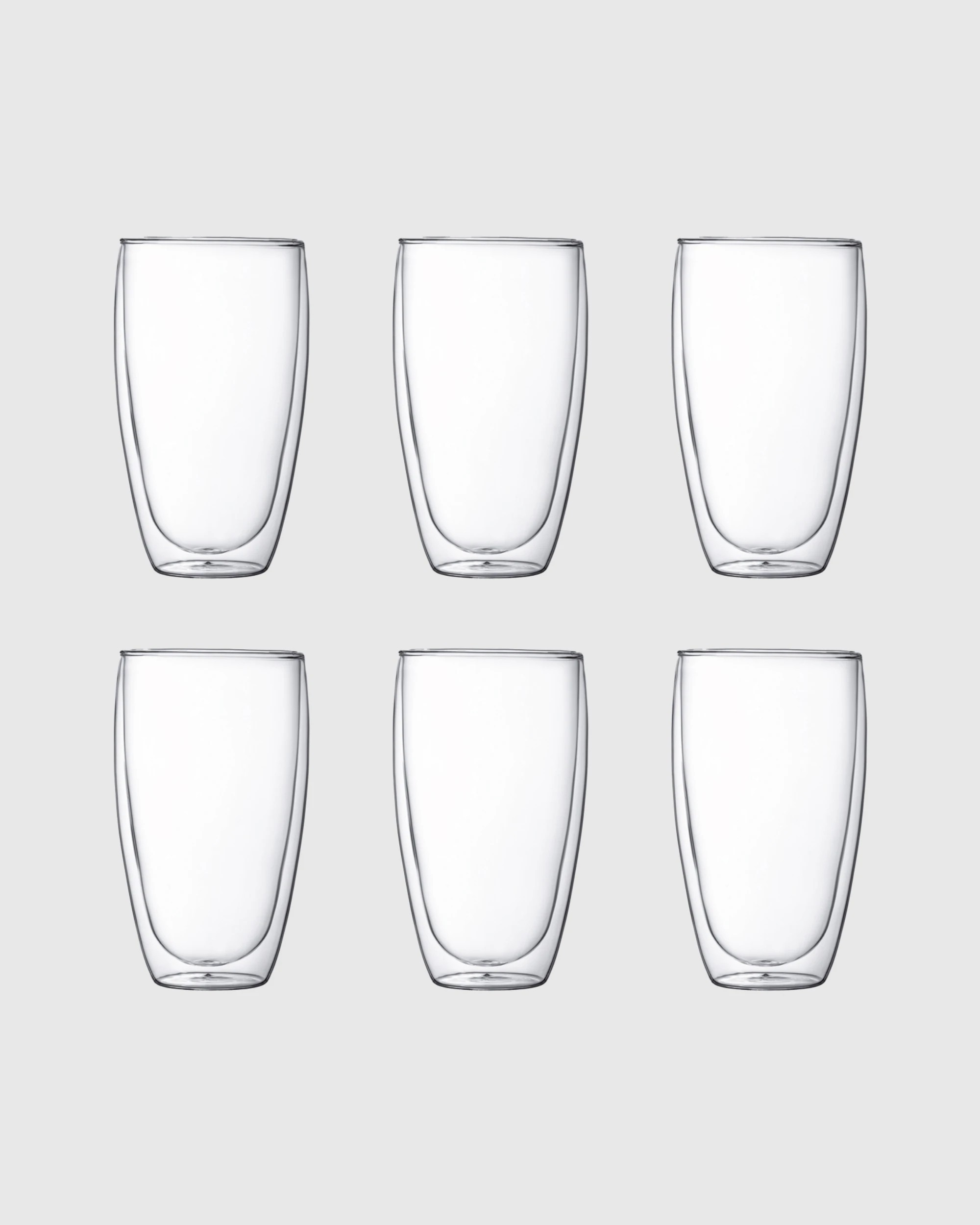 3 Bodum Pavina Double Wall 450ml Large Glass 6 Piece Set - Clear, 3 of 4