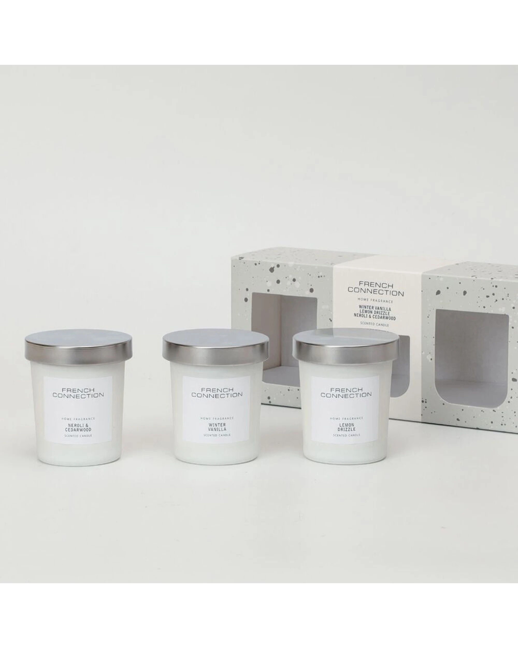 2 French Connection 3pc Collection Scented Candle Gift Set 64g - White, 2 of 3