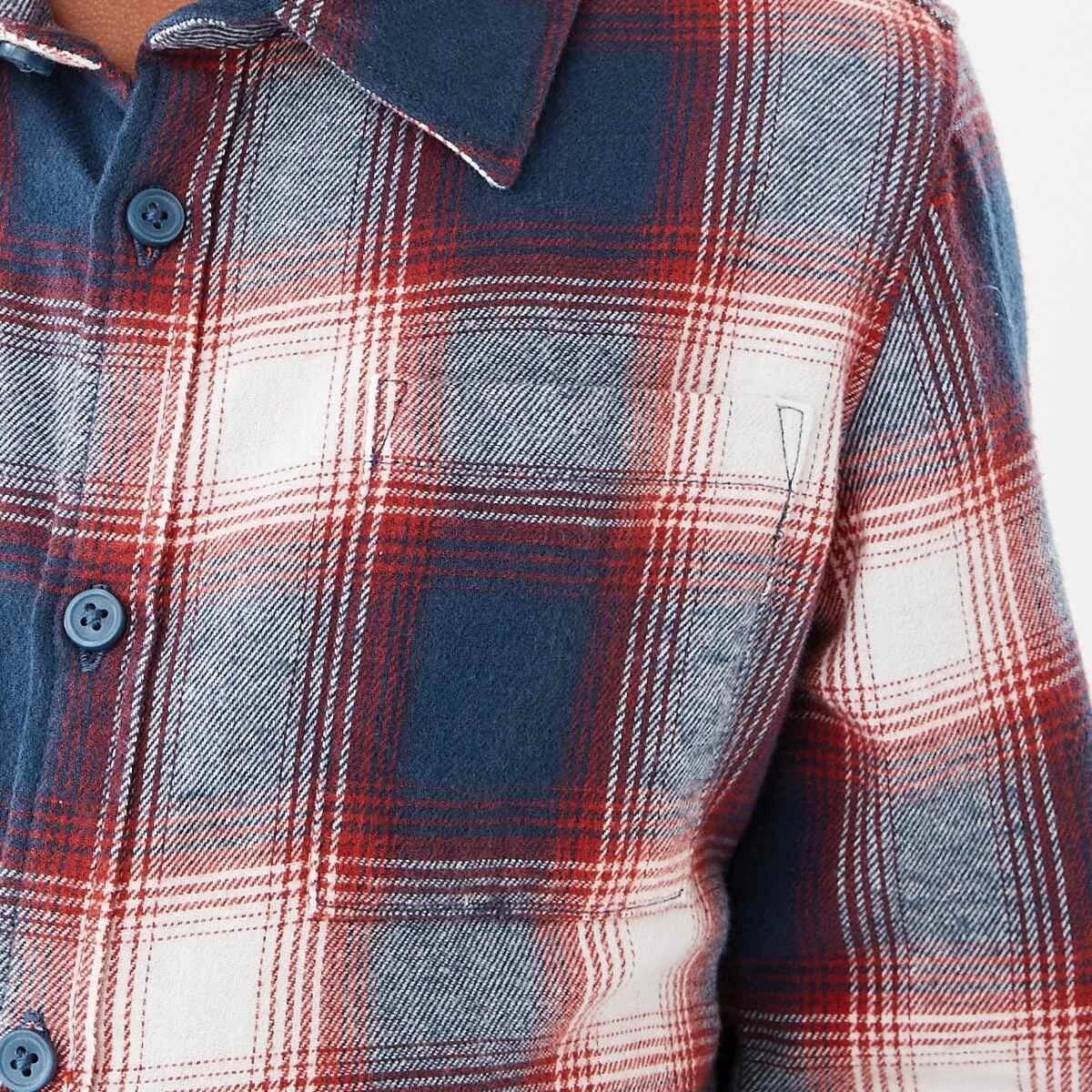 4 Yarn Dyed Flannel Shirt Blu Check, 4 of 9