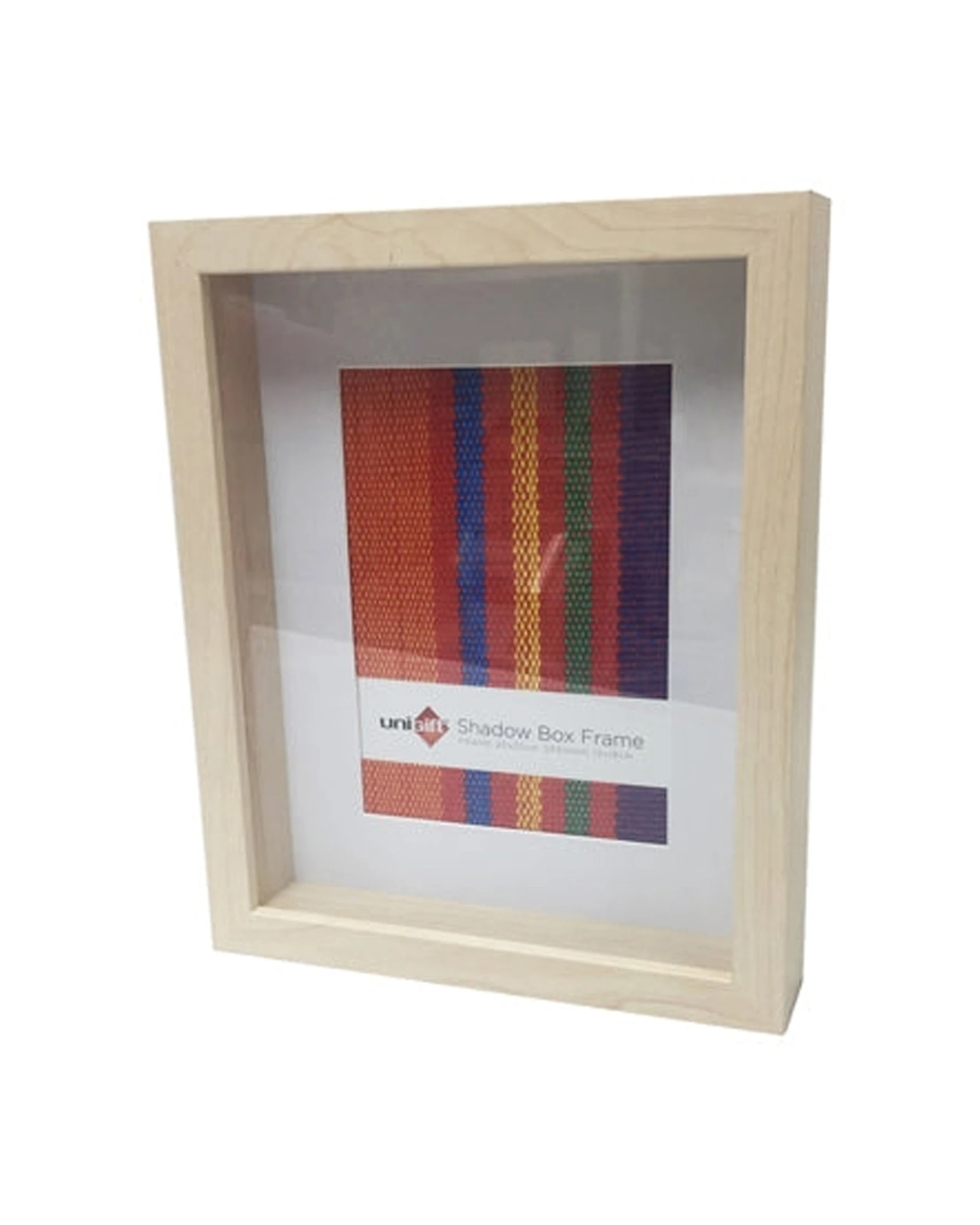 1 Unigift Shadow Box Photo & Artwork Wooden Frame Home Decor 5x7/13x18cm - Brown, 1 of 1