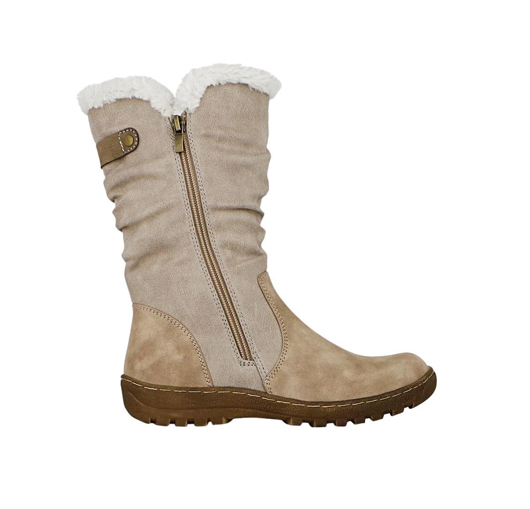 1 Bellissimo Womens Noon Shoes Dress Winter Boots NATURAL, 1 of 3