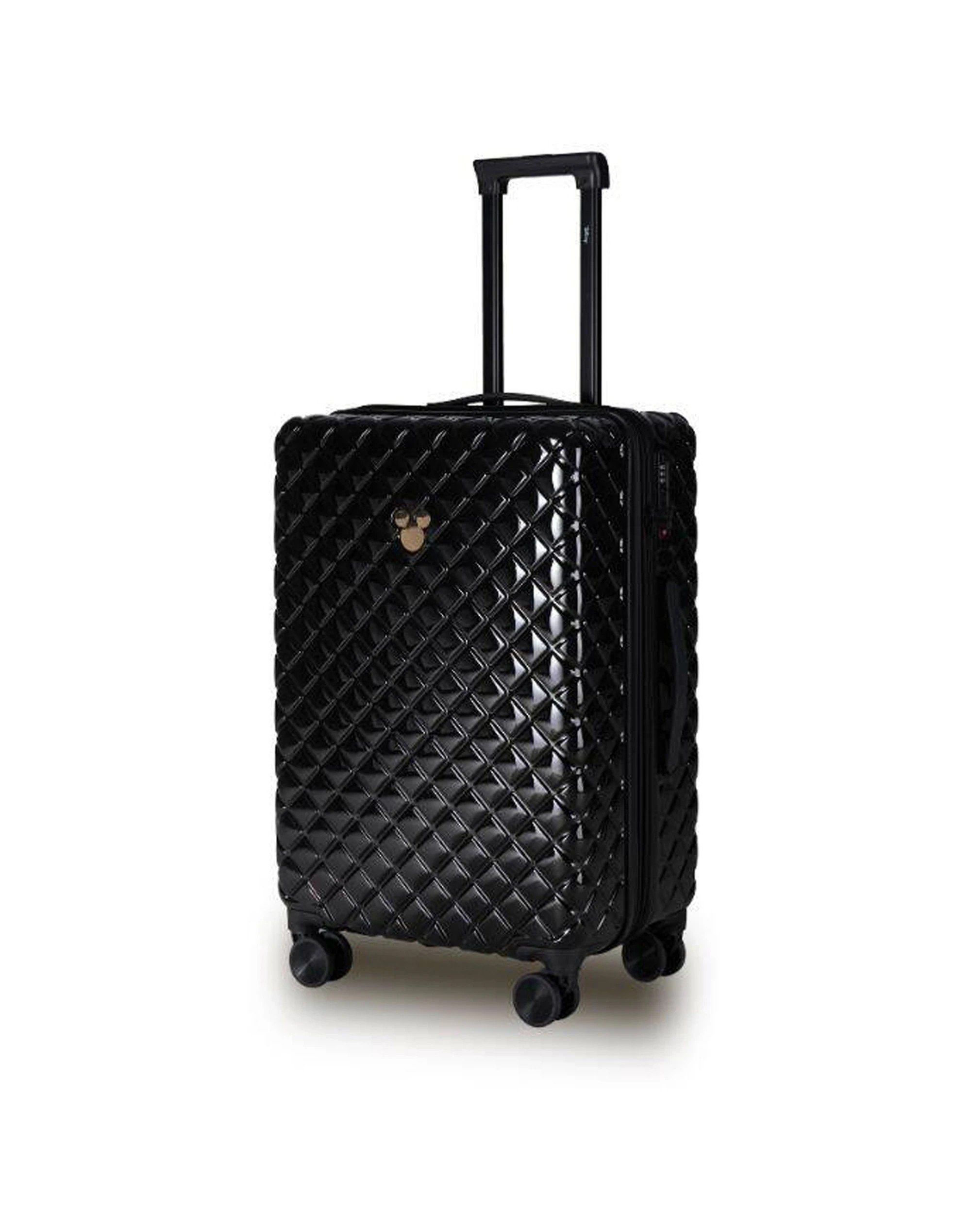 2 Disney Mickey 66Cm Suitcase Luggage Trolley Case Lightweight Durable Hard - Black, 2 of 4