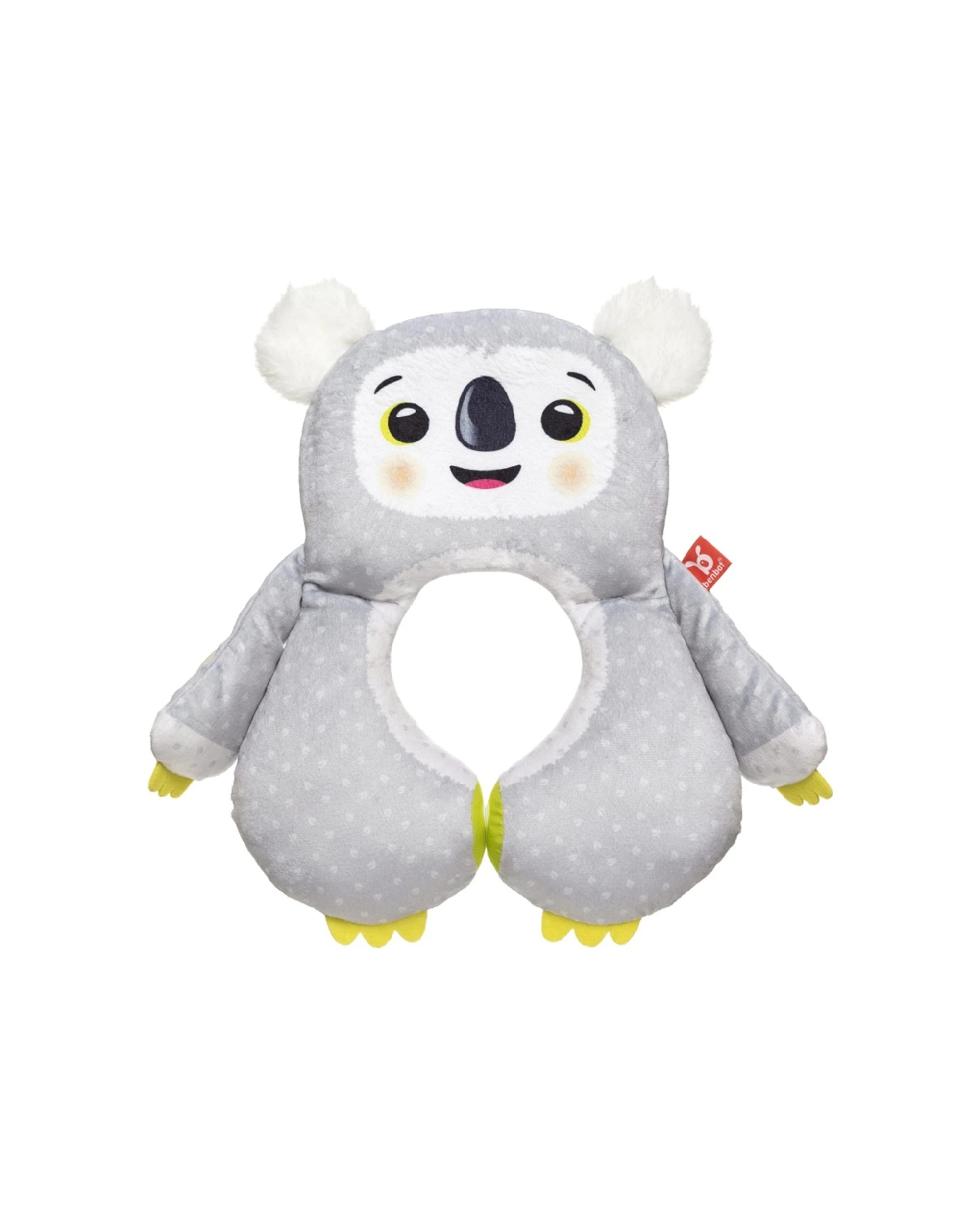 1 BenBat Travel Toy Neck Pillow For Toddler Kids Car Accessory Albert Koala - Grey, 1 of 1