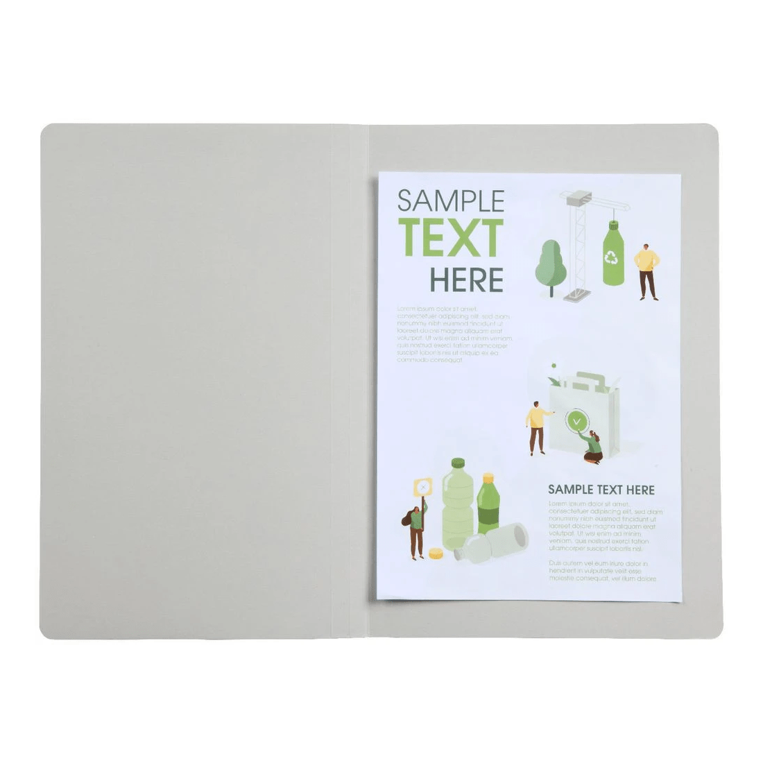 3 Otto 2-Tone Manila Folders Foolscap Assorted 10 Pack, 3 of 4