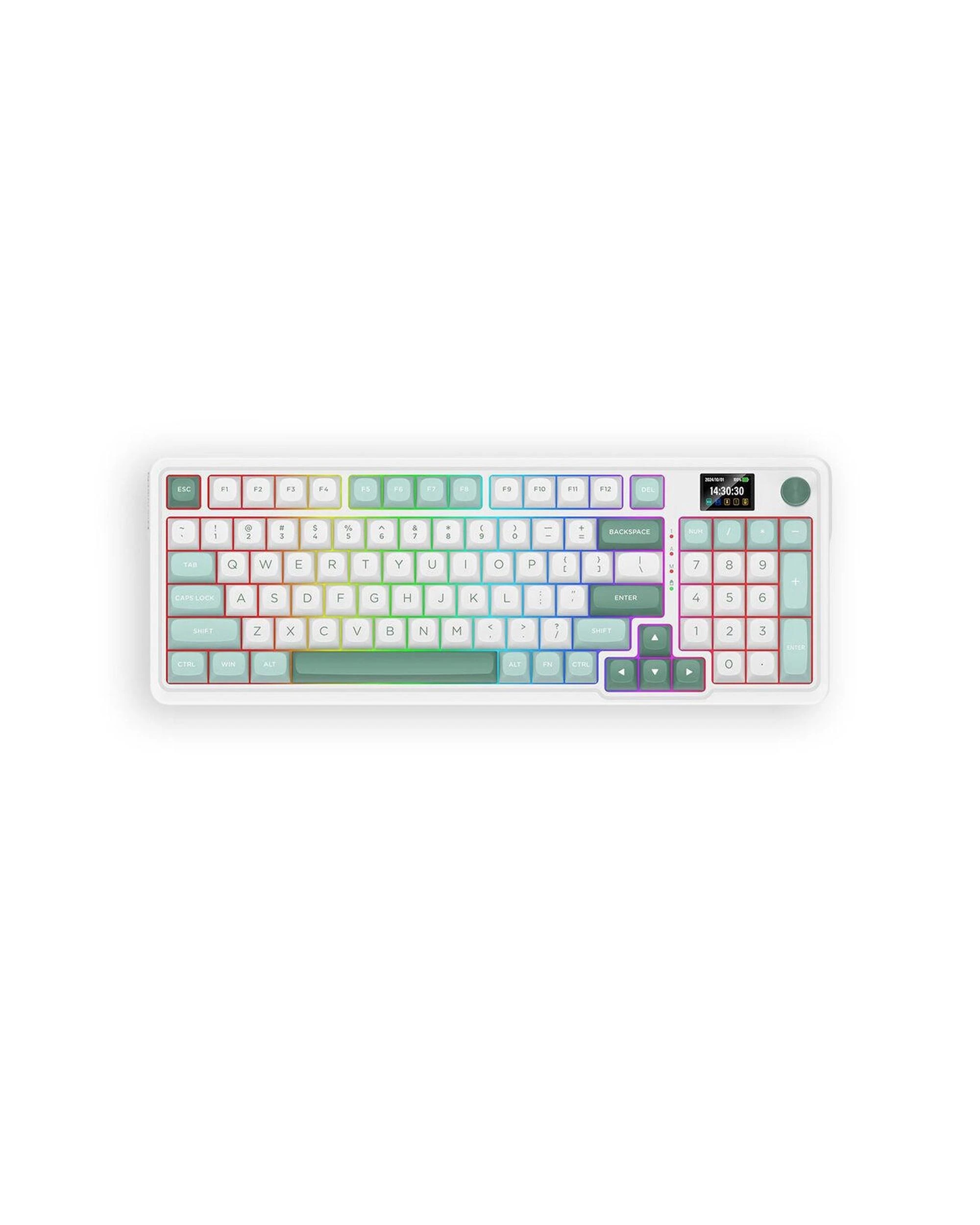1 Redragon K719WGRGB Pro Galatin Pro Green Wireless Mechanical Keyboard, 1 of 8