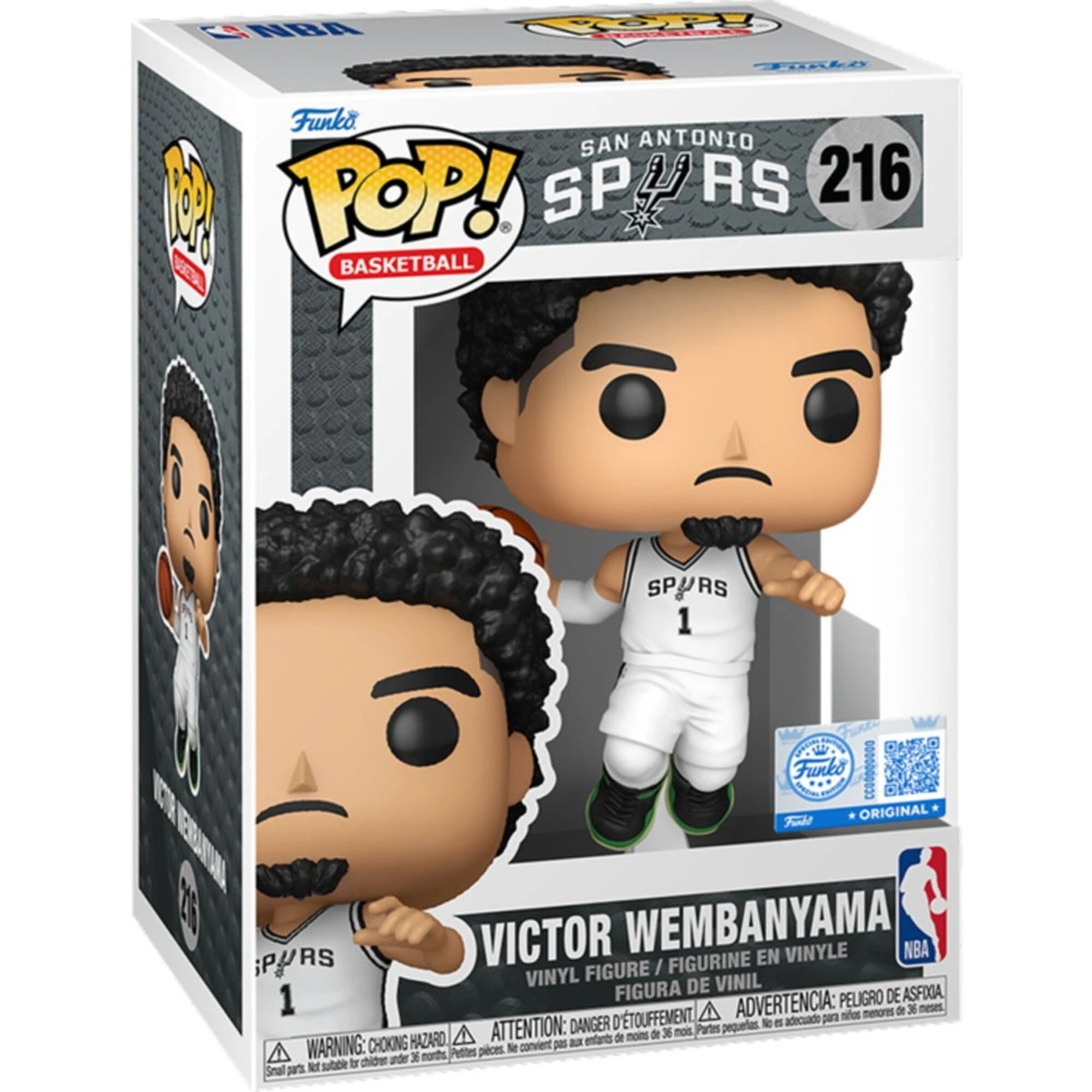 2 NBA - Victor Wembanyama (San Antonio Spurs) Pop! Vinyl Figure, 2 of 2