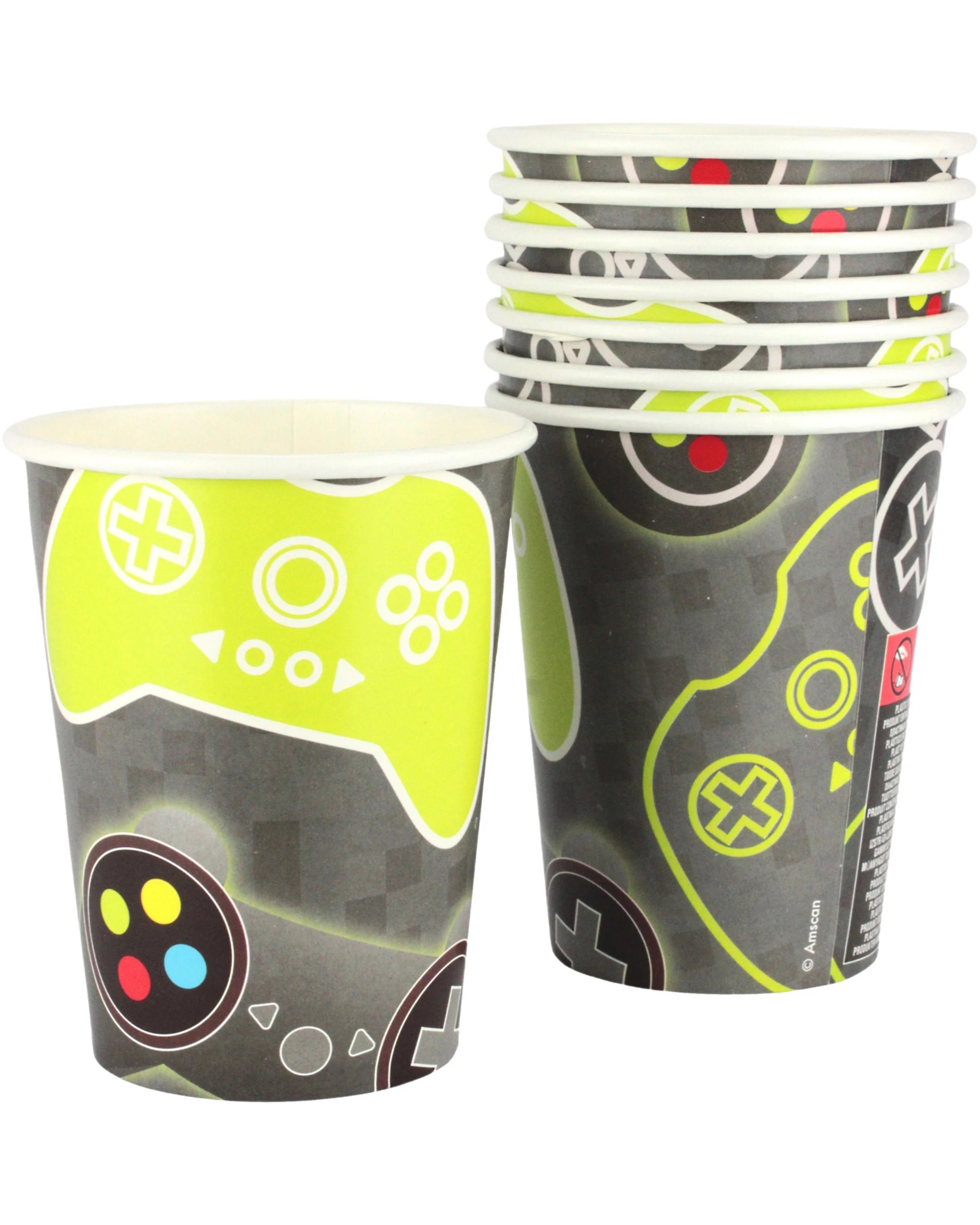 1 Anagram Level Up Paper Cups Pack of 8, 1 of 3