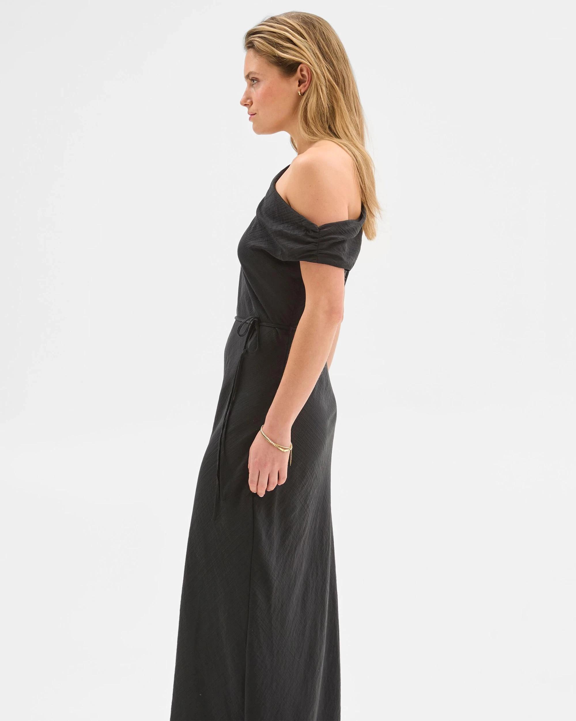 7 Off The Shoulder Midi Dress - Lily Loves BLACK, 7 of 7