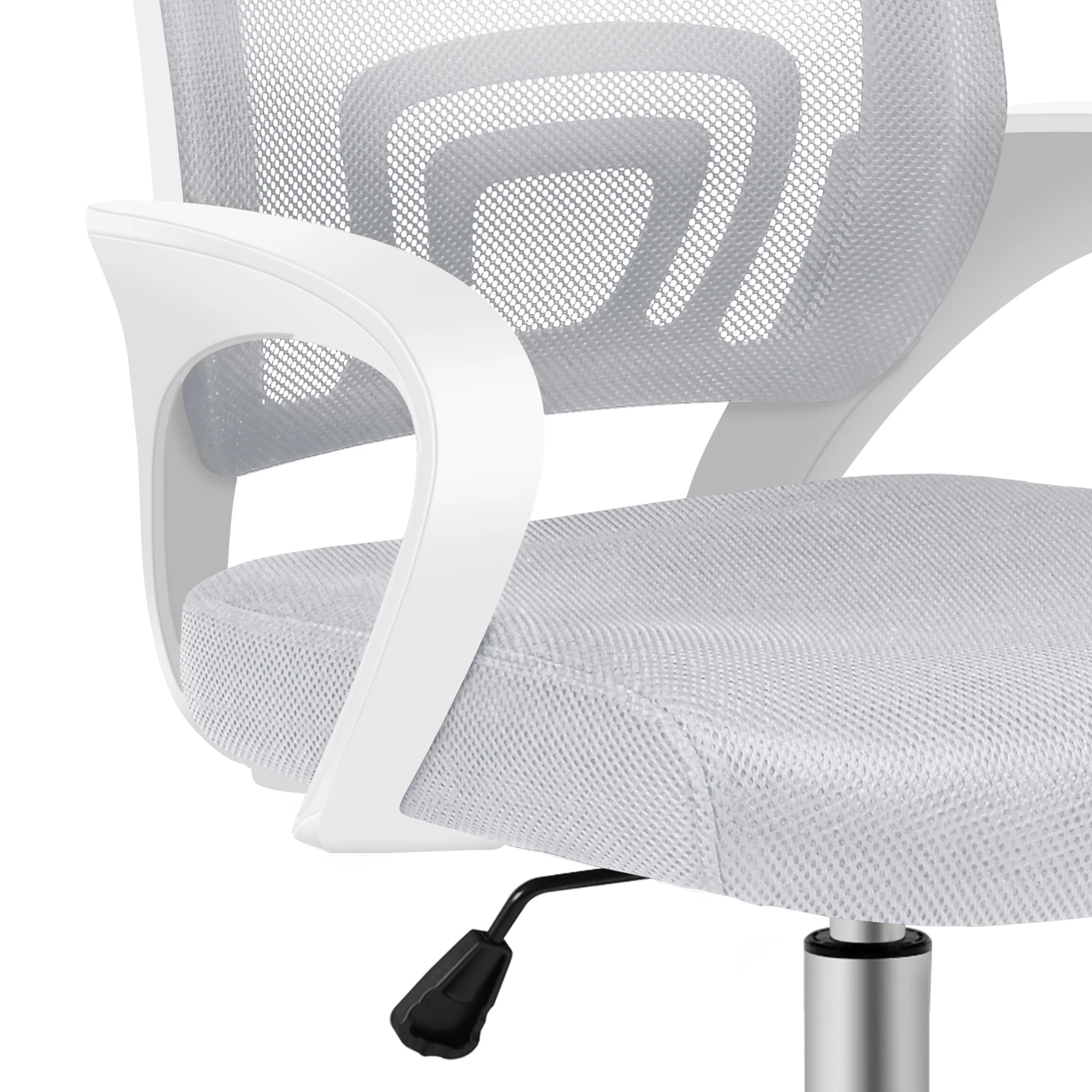 5 Alfordson Mesh Office Chair Executive Gaming Seat Computer Racing Work - White Grey, 5 of 10