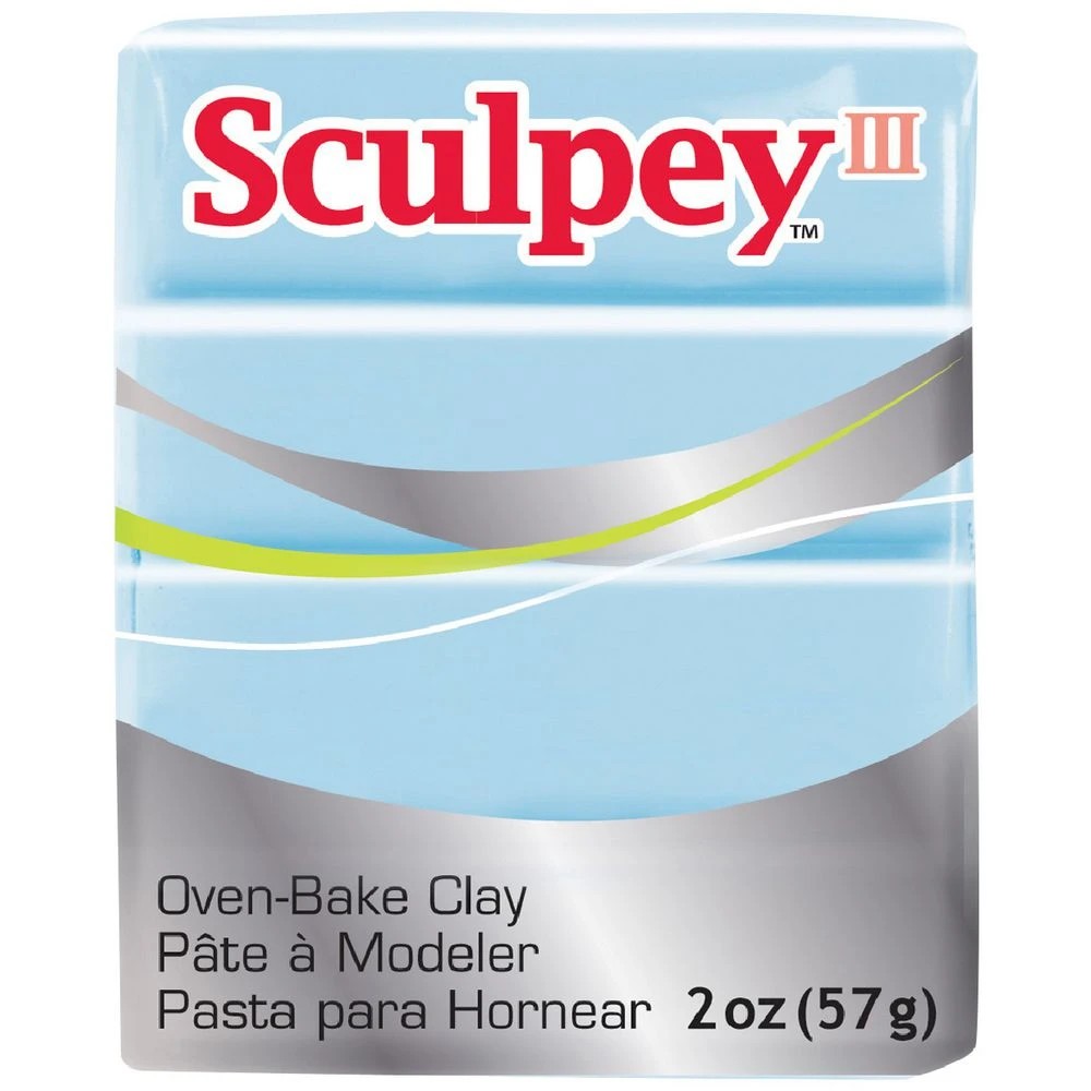 1 Sculpey III Modelling Clay Sky Blue 57g, 1 of 3