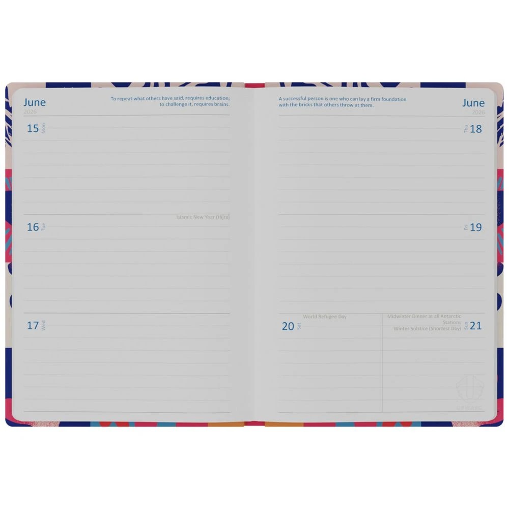 5 Upward B6 Week to View 2026 Fashion Diary, 5 of 6