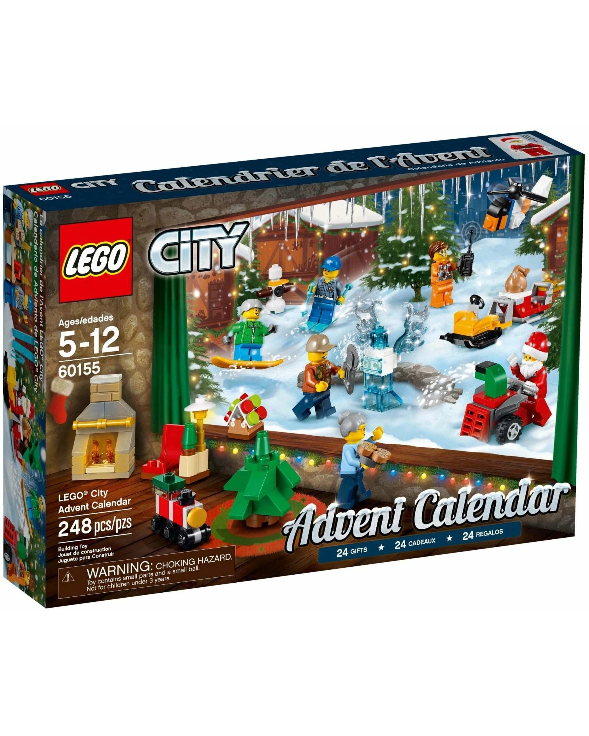 1 LEGO 60155 City Advent Calendar with 6 Minifigures, 1 of 5