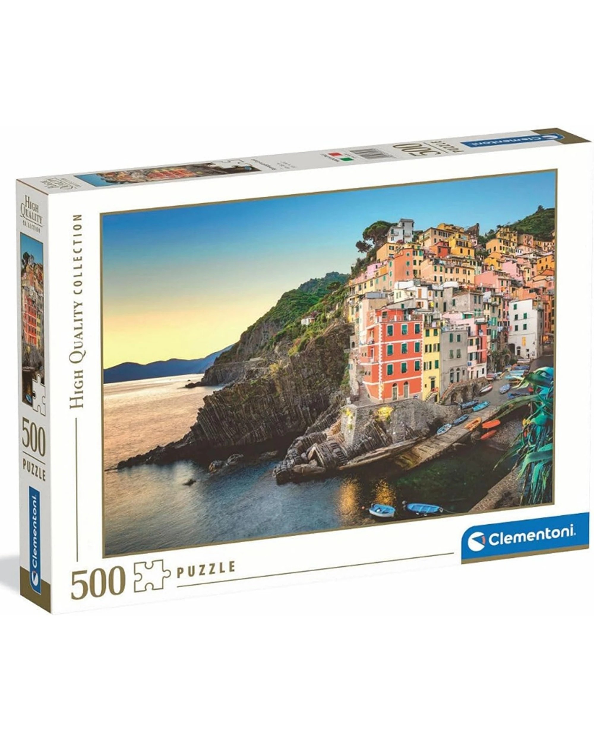 1 Clementoni Riomaggiore Coast 500 Piece Jigsaw Puzzle Set - Multi, 1 of 2