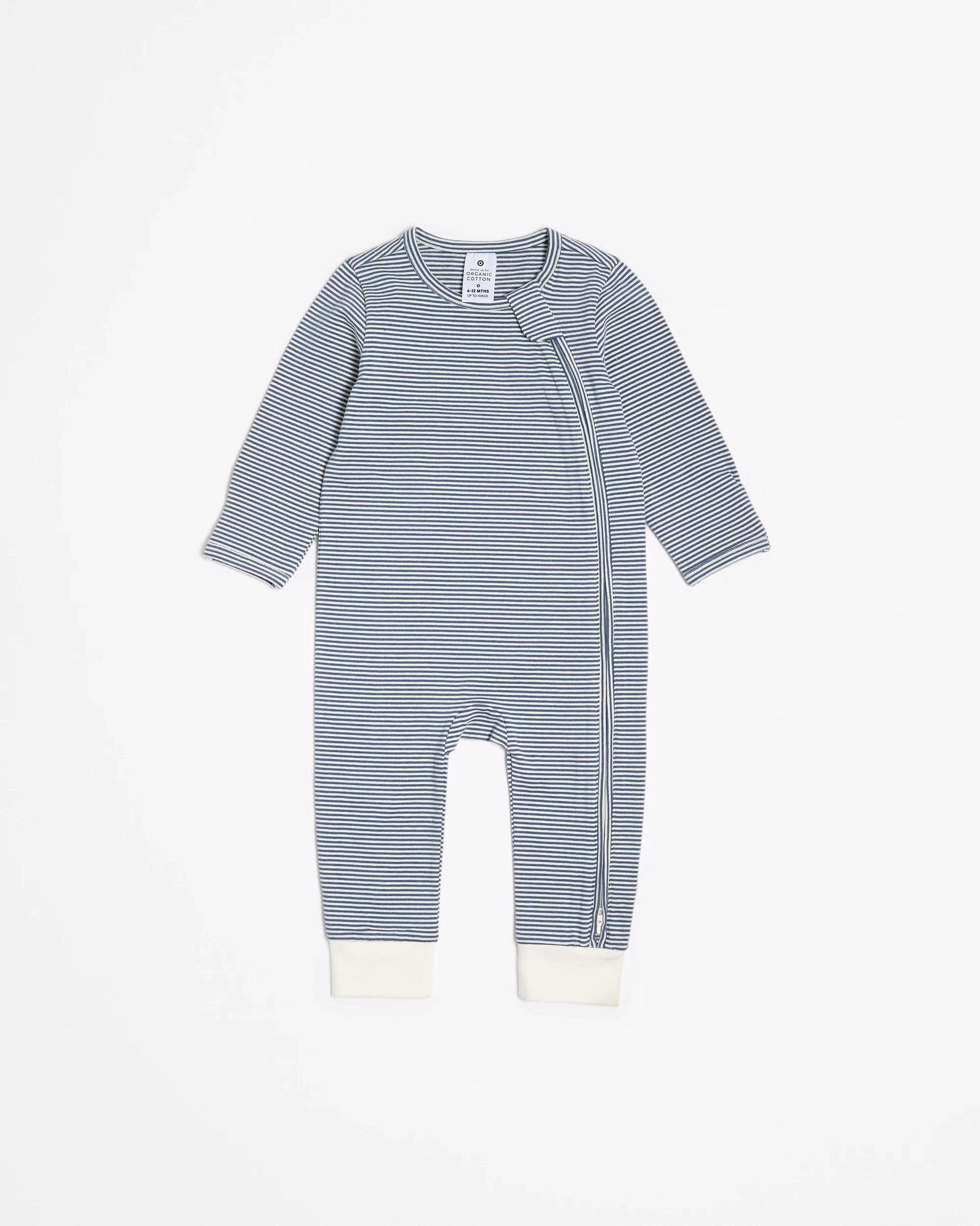 3 Target Baby Baby Organic Cotton Zip Footless Coveralls 3 Pack PUPPY, 3 of 6