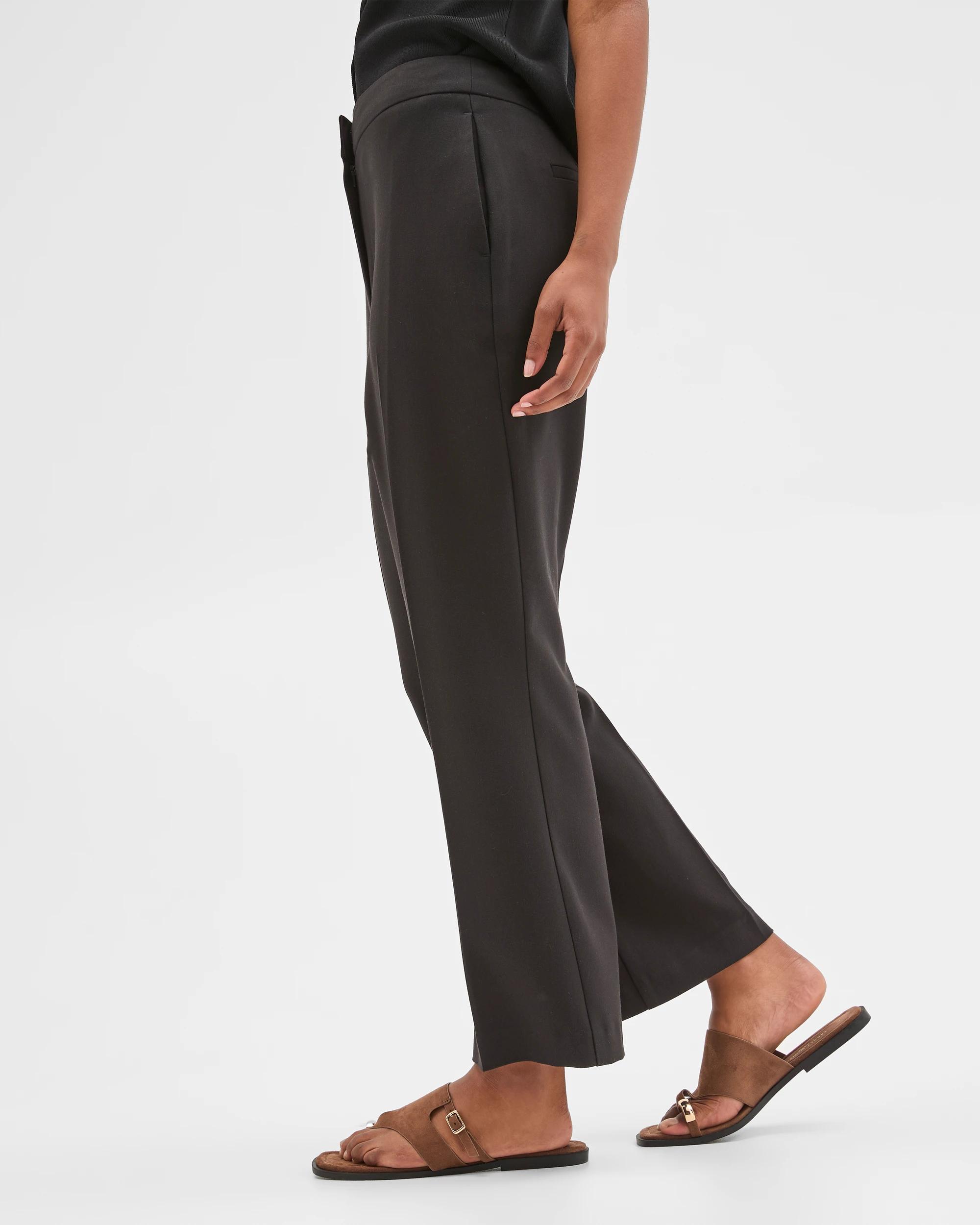 2 Target Petites Tailored Kick Flare Pants BLACK, 2 of 5