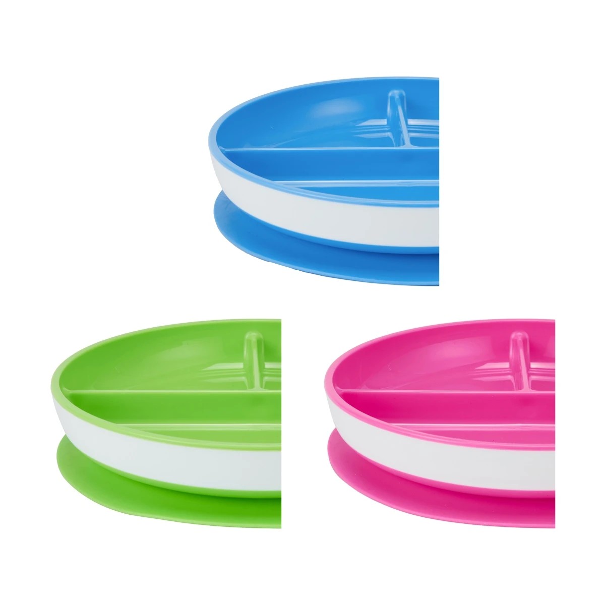 4 Suction Divided Plate - Assorted, 4 of 9
