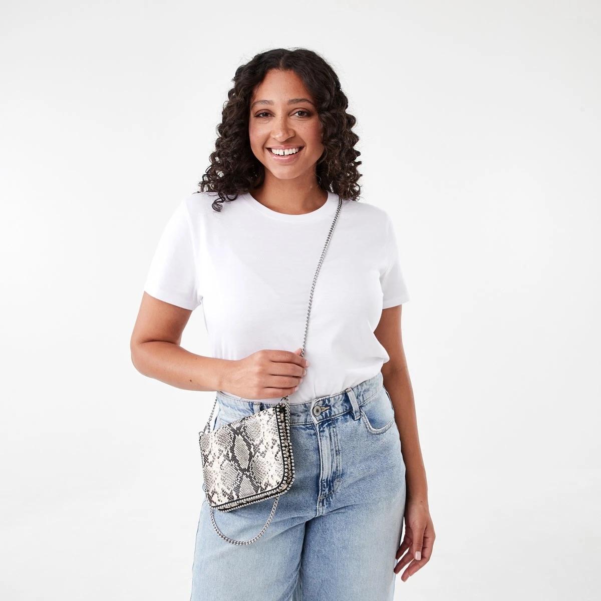 5 Metal Trim Crossbody Bag Snake, 5 of 6