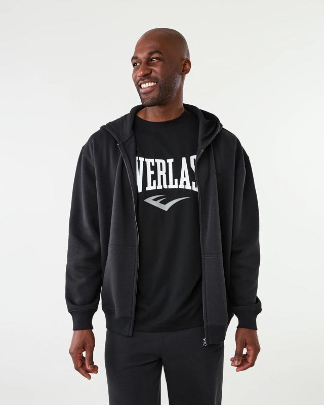 Everlast Mens Oversized Applique Zip Through Ho