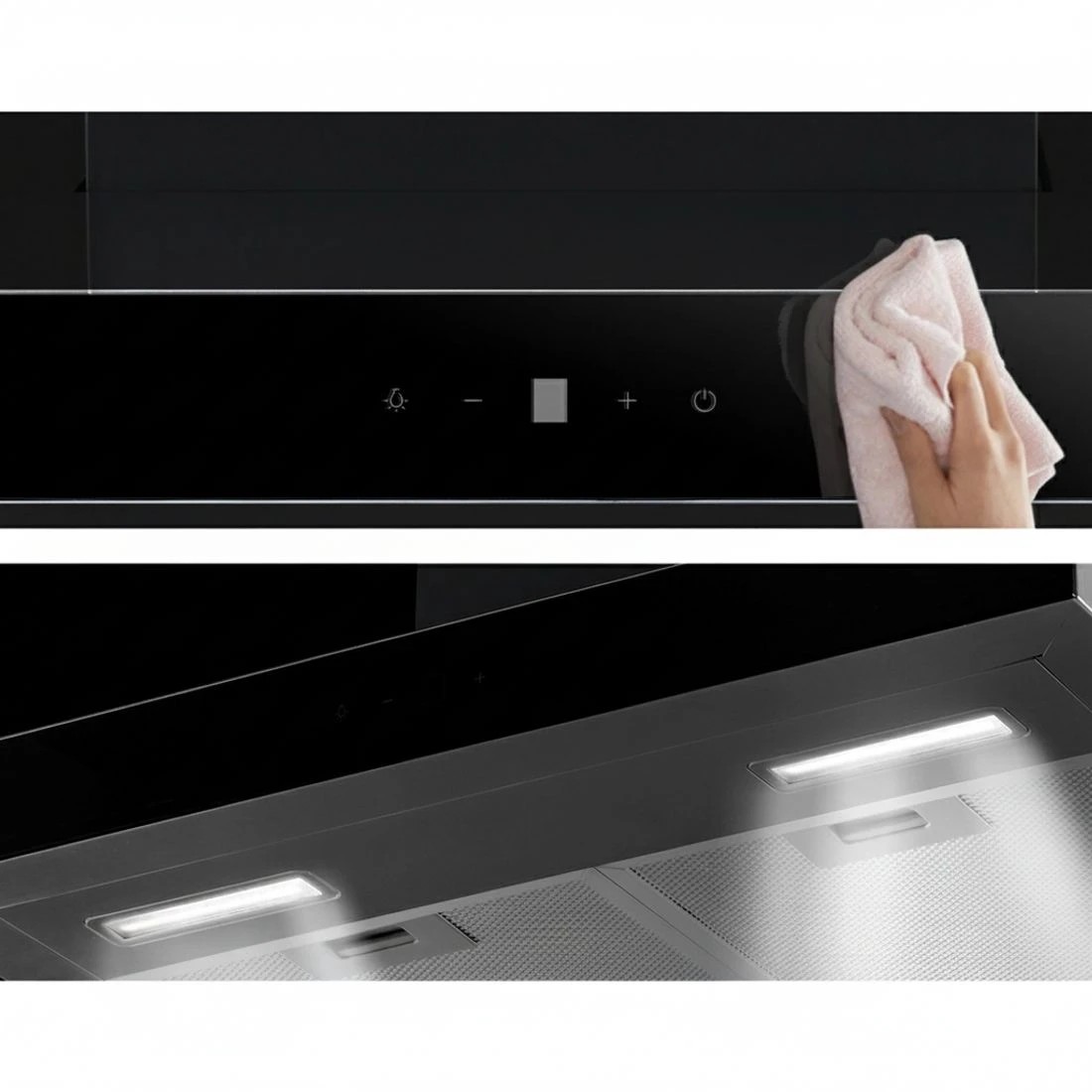 6 Devanti 600mm Range Hood 60cm Rangehood Glass Stainless Steel - Grey, 6 of 6