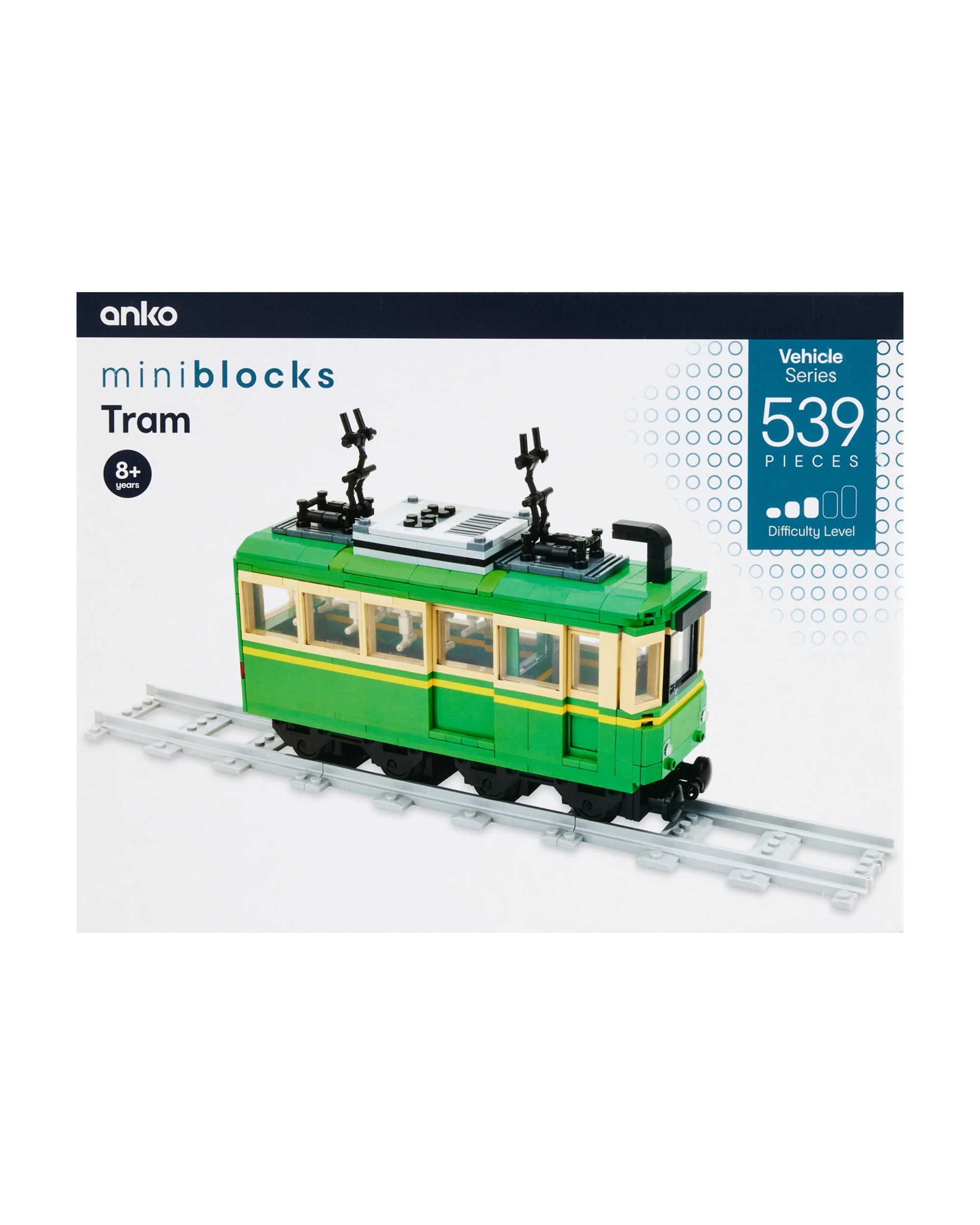 1 539 Piece Mini Blocks Vehicle Series: Tram, 1 of 10