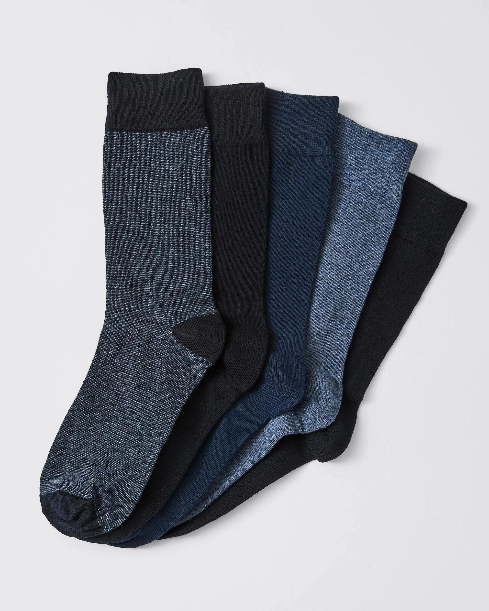 1 Maxx 5 Pack Business Socks - Navy NO COLOUR, 1 of 1