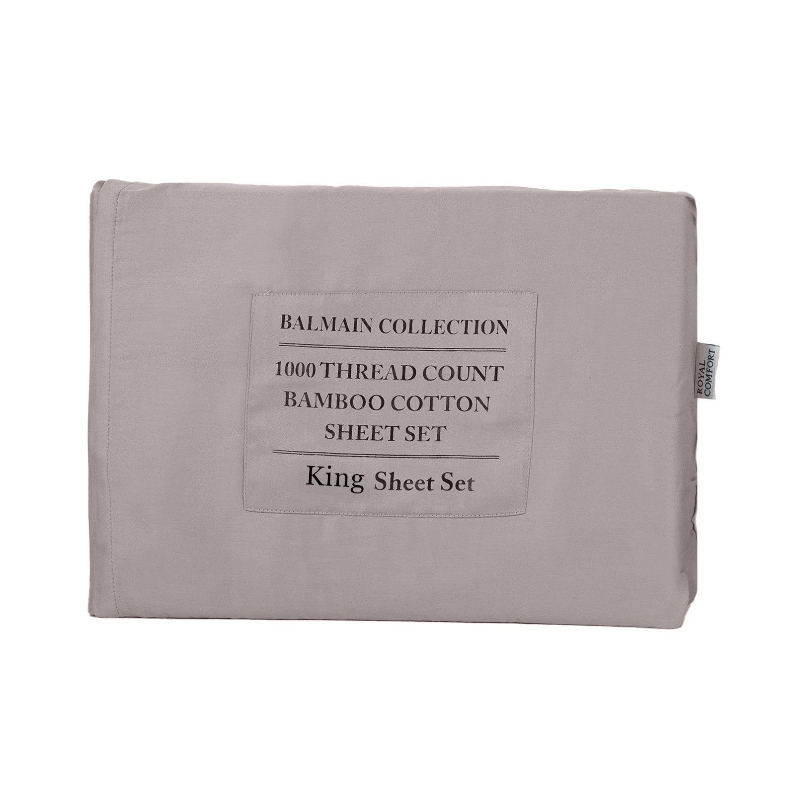 1 Royal Comfort 1000TC Balmain Hotel Grade Bamboo Cotton Sheets Pillowcases Set - King Bed - White, 1 of 4