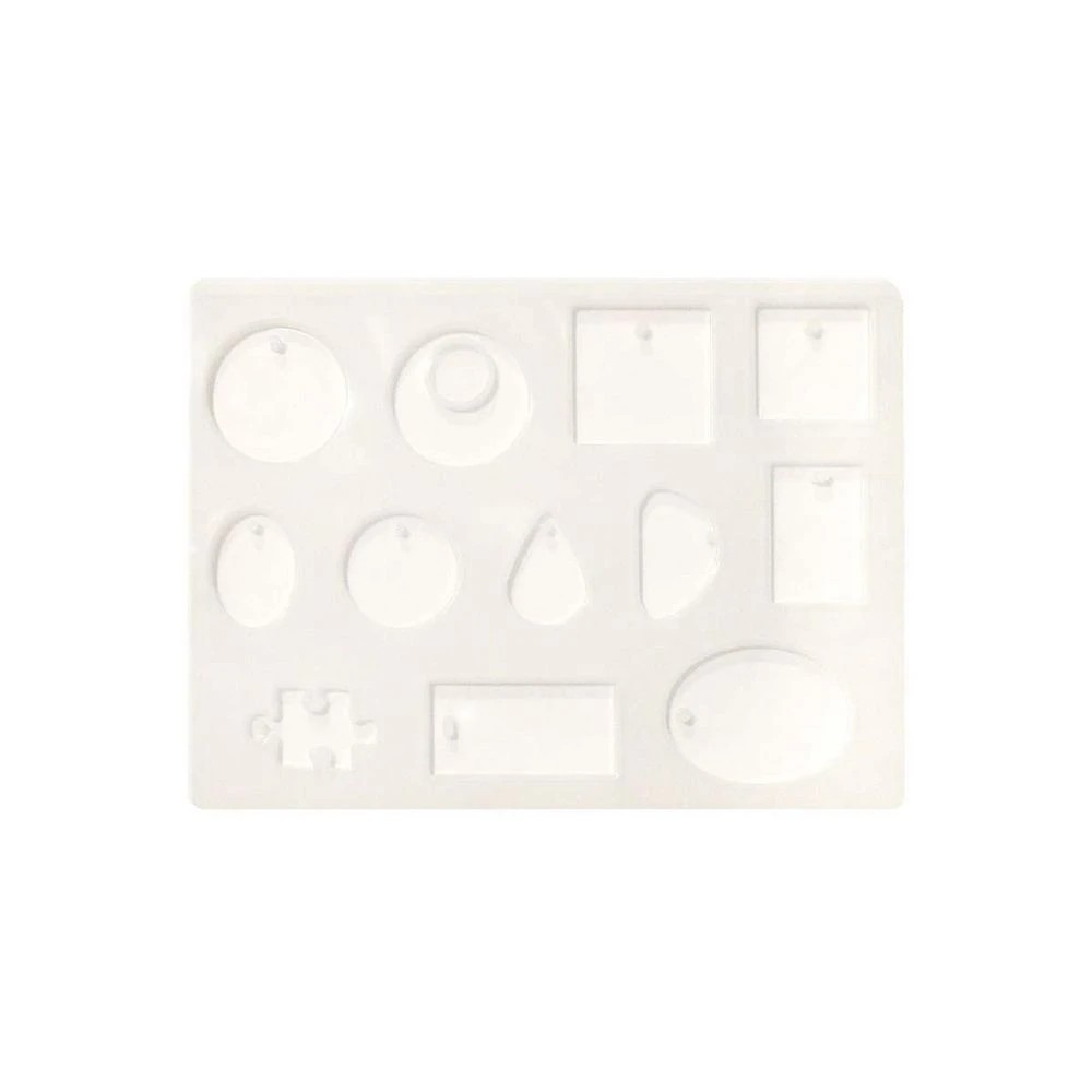 2 Ribtex UV Resin Silicone Mould Pendant Shapes, 2 of 2