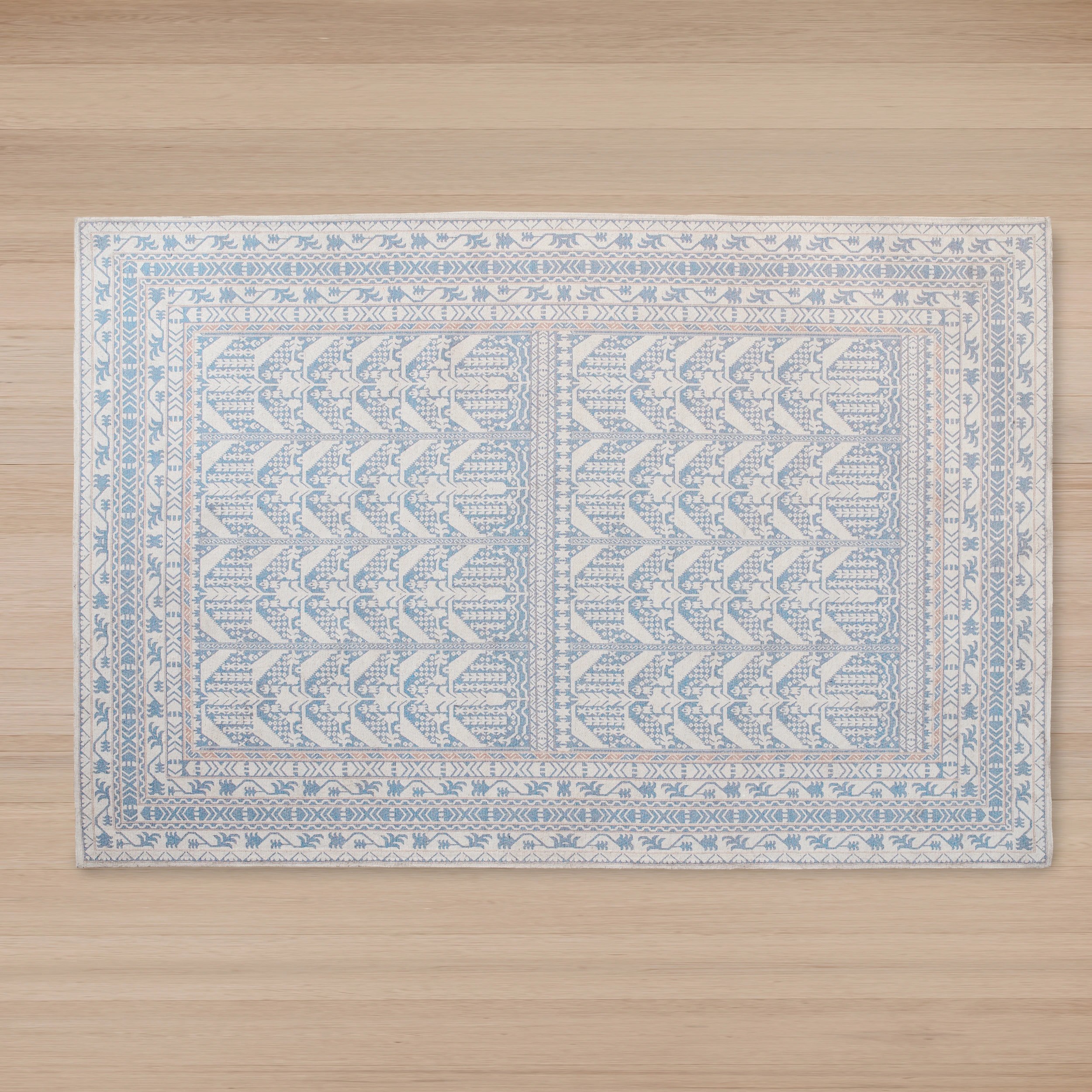 5 Emi Wool Blend Rug - Blue, Extra Extra Large - 300cm x 200cm, 5 of 6