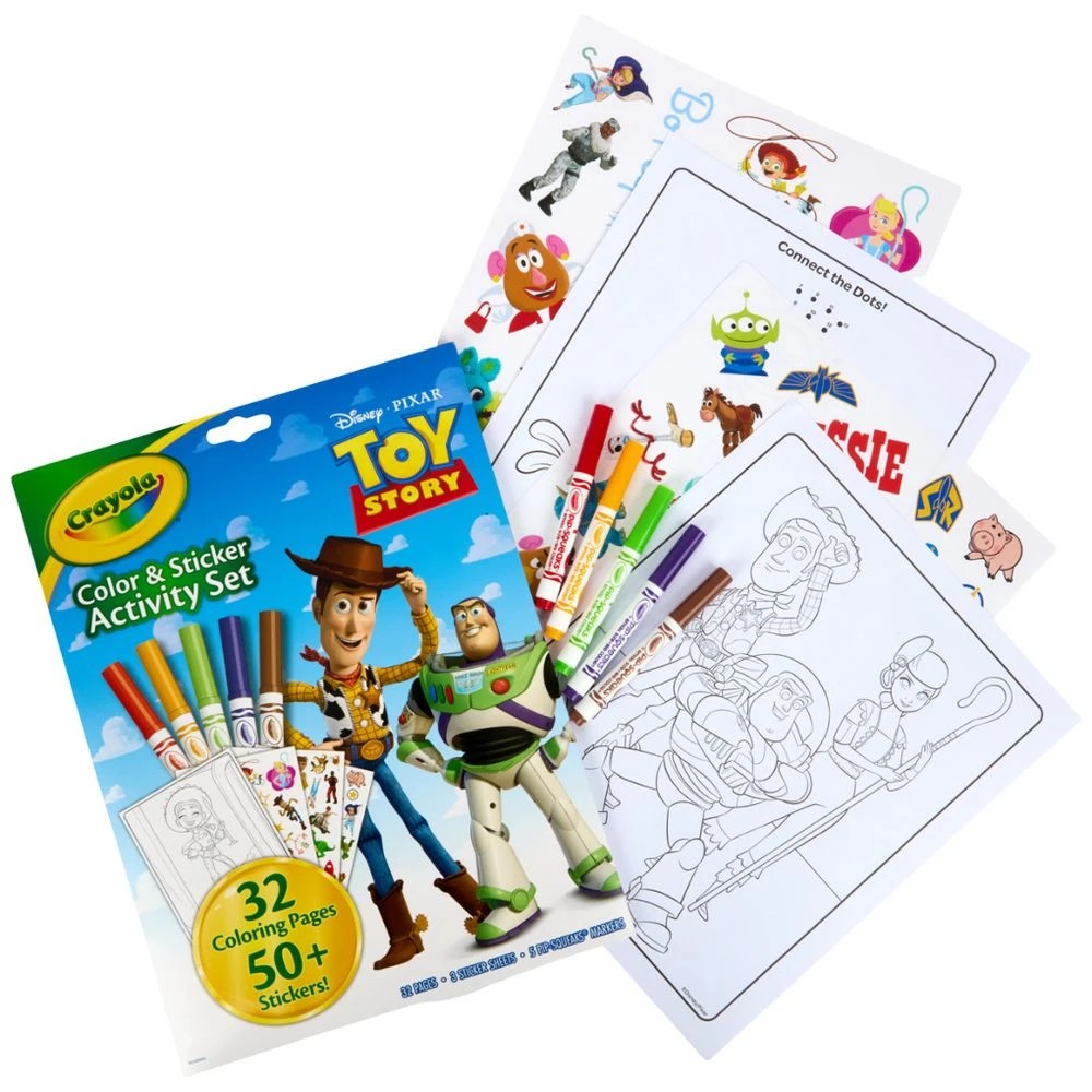 2 Toy Story 4 Colour & Sticker Activity Set 32 Pages, 2 of 6