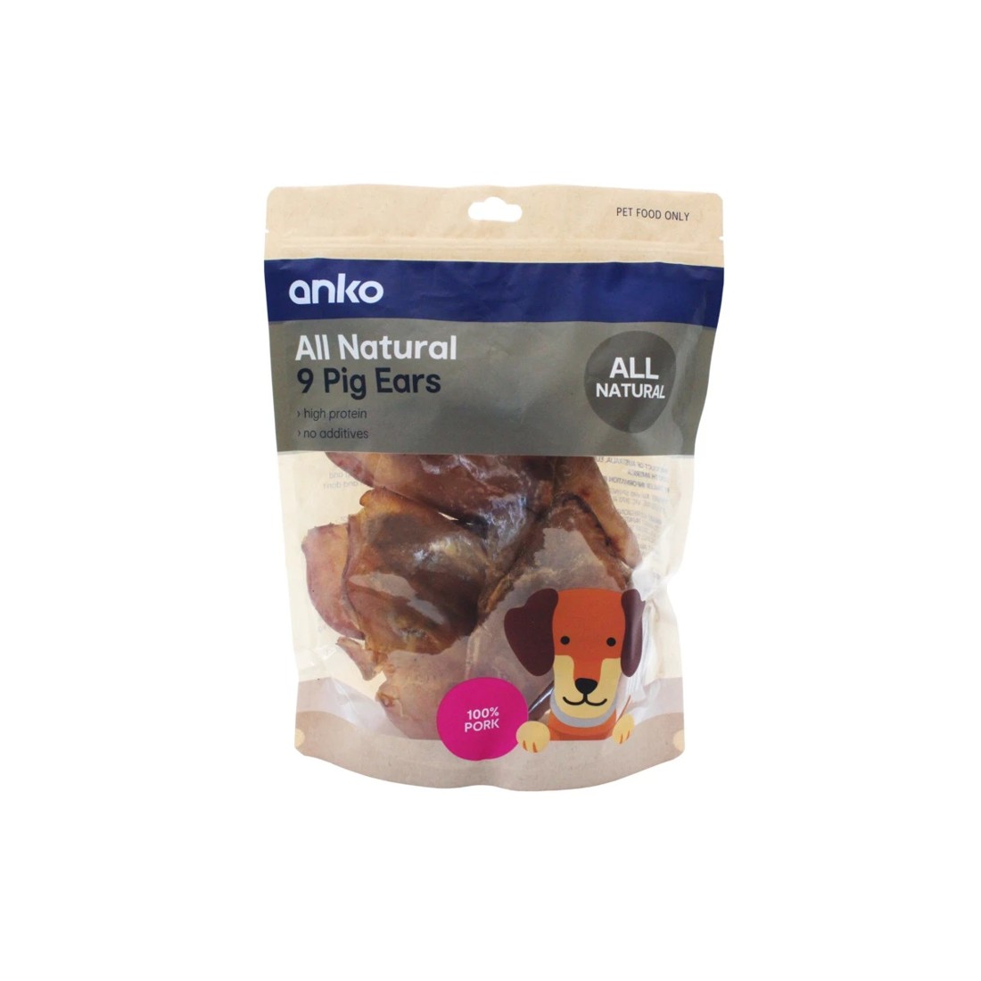 1 9 Pack Pet Treat Pig Ears, 1 of 2