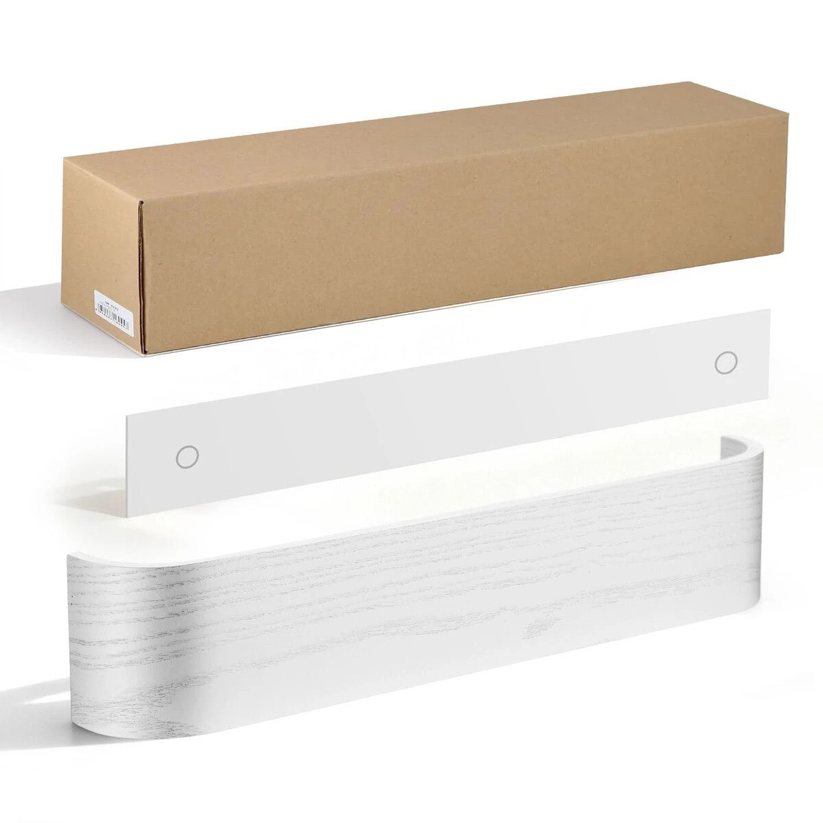 5 Ausway Wall Mounted Coat Rack 5 Hooks Clothes Hanger Hat Jacket Towel Key Holder Organiser Wooden Storage Shelf Hallway, 5 of 9