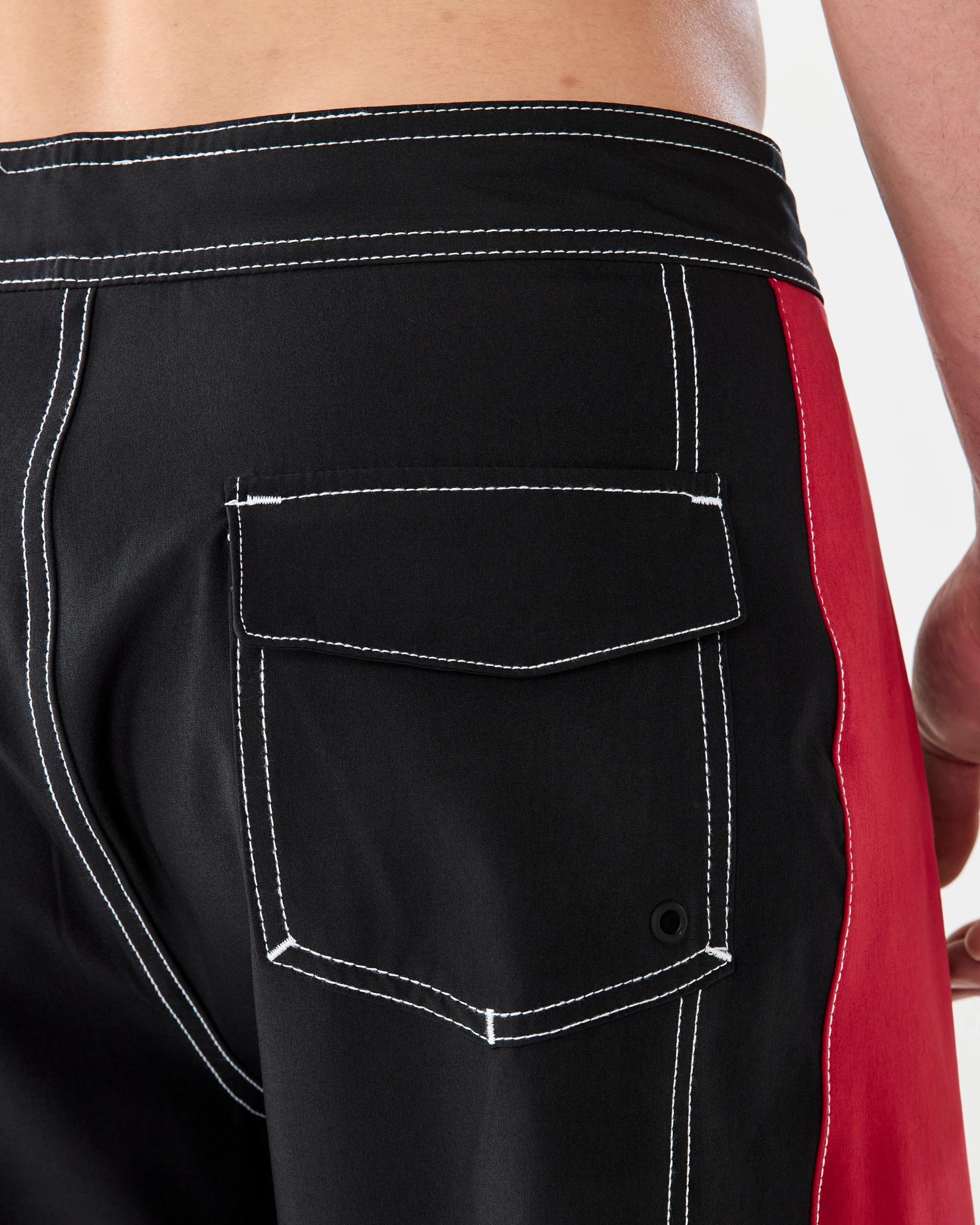 8 Spliced Stretch Swim Boardshorts Black, 8 of 9